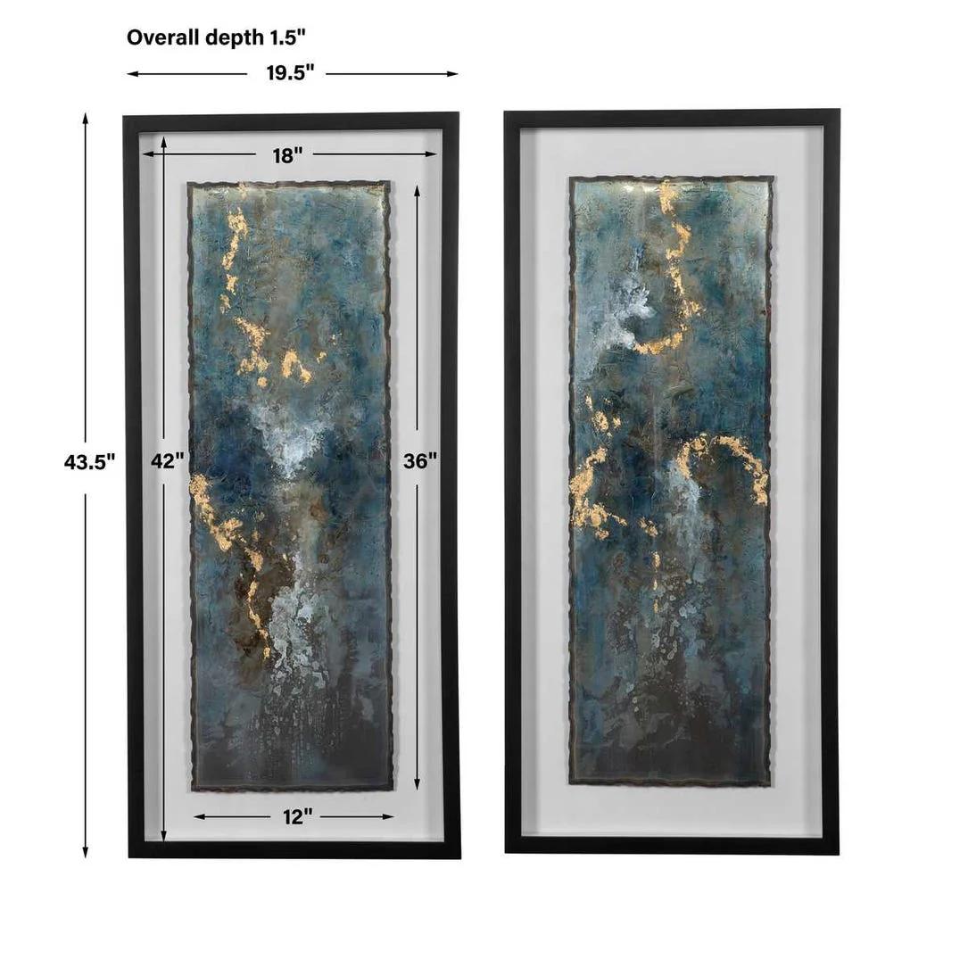Glimmering Agate Framed Prints, S/2 - Image 6