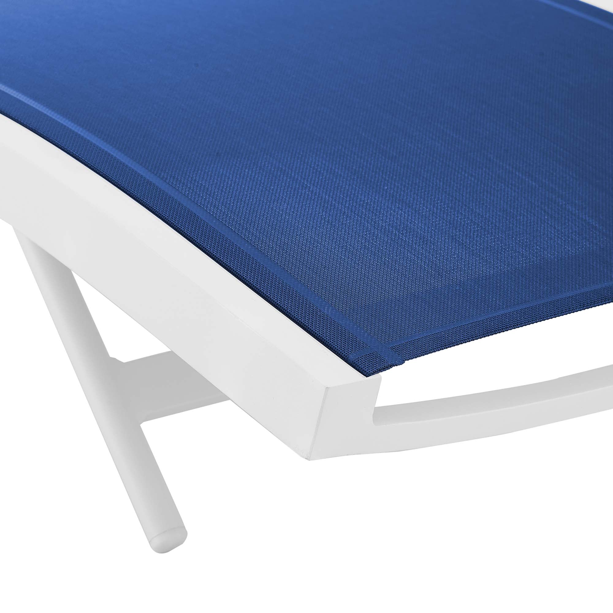Glimpse Outdoor Patio Mesh Chaise Lounge Chair - Image 14
