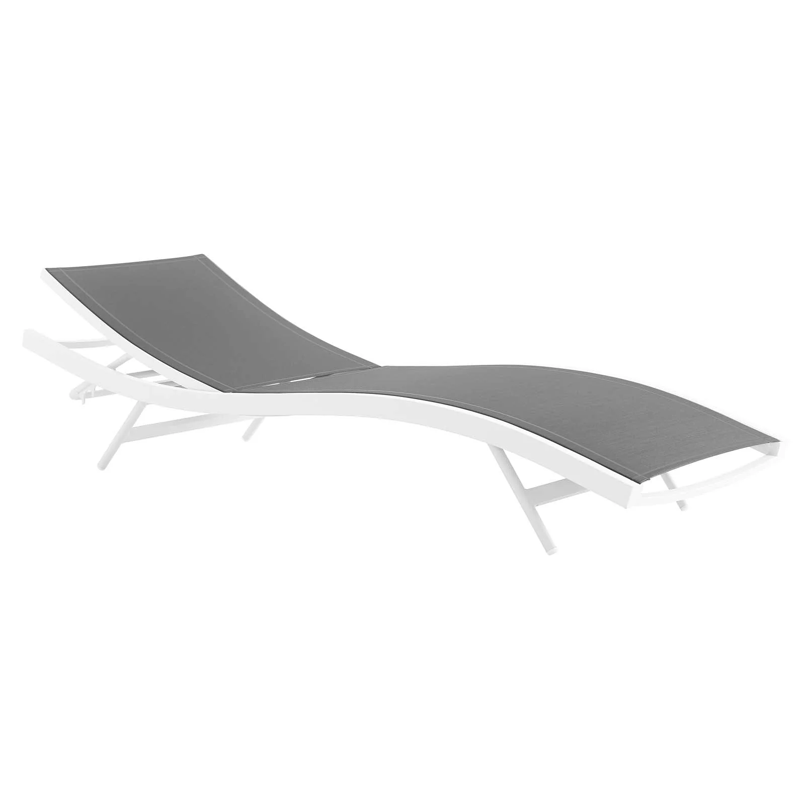 Glimpse Outdoor Patio Mesh Chaise Lounge Chair - Image 6