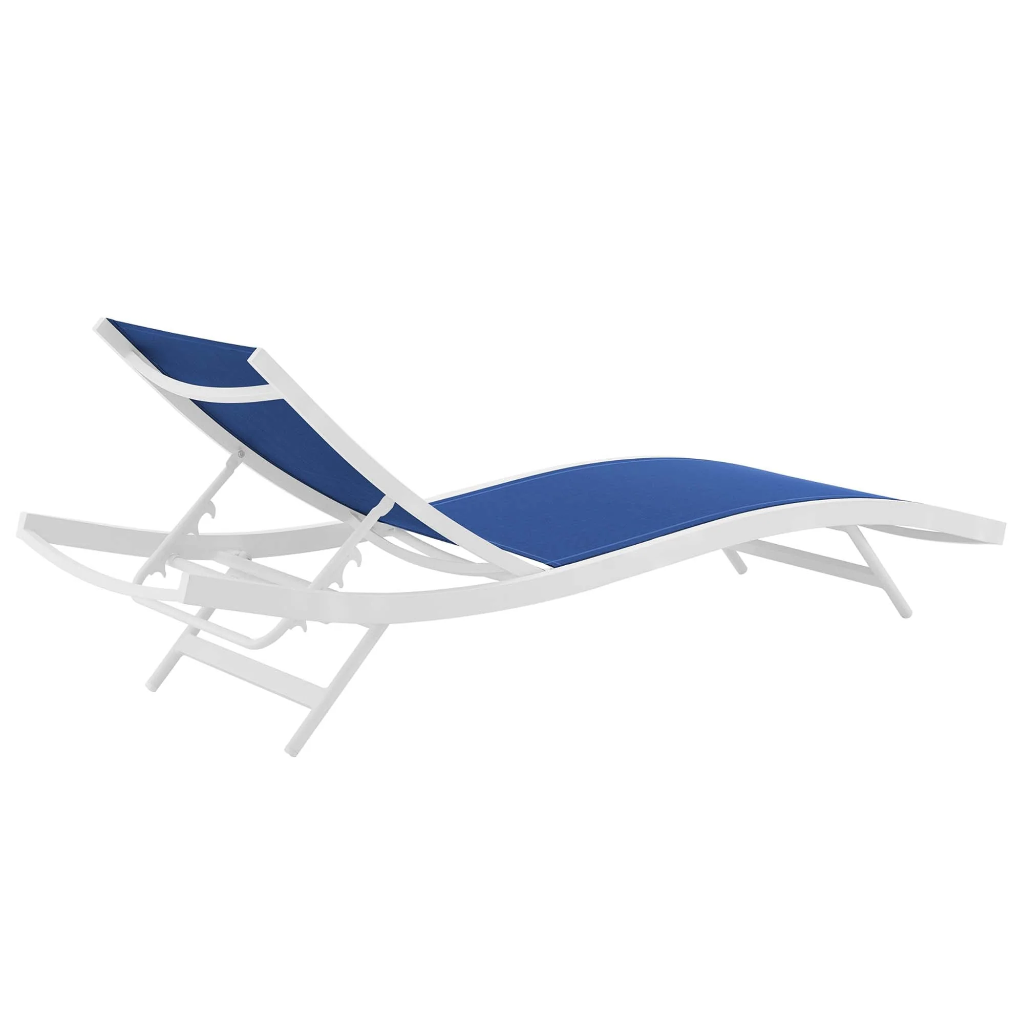 Glimpse Outdoor Patio Mesh Chaise Lounge Set of 4 - Image 11