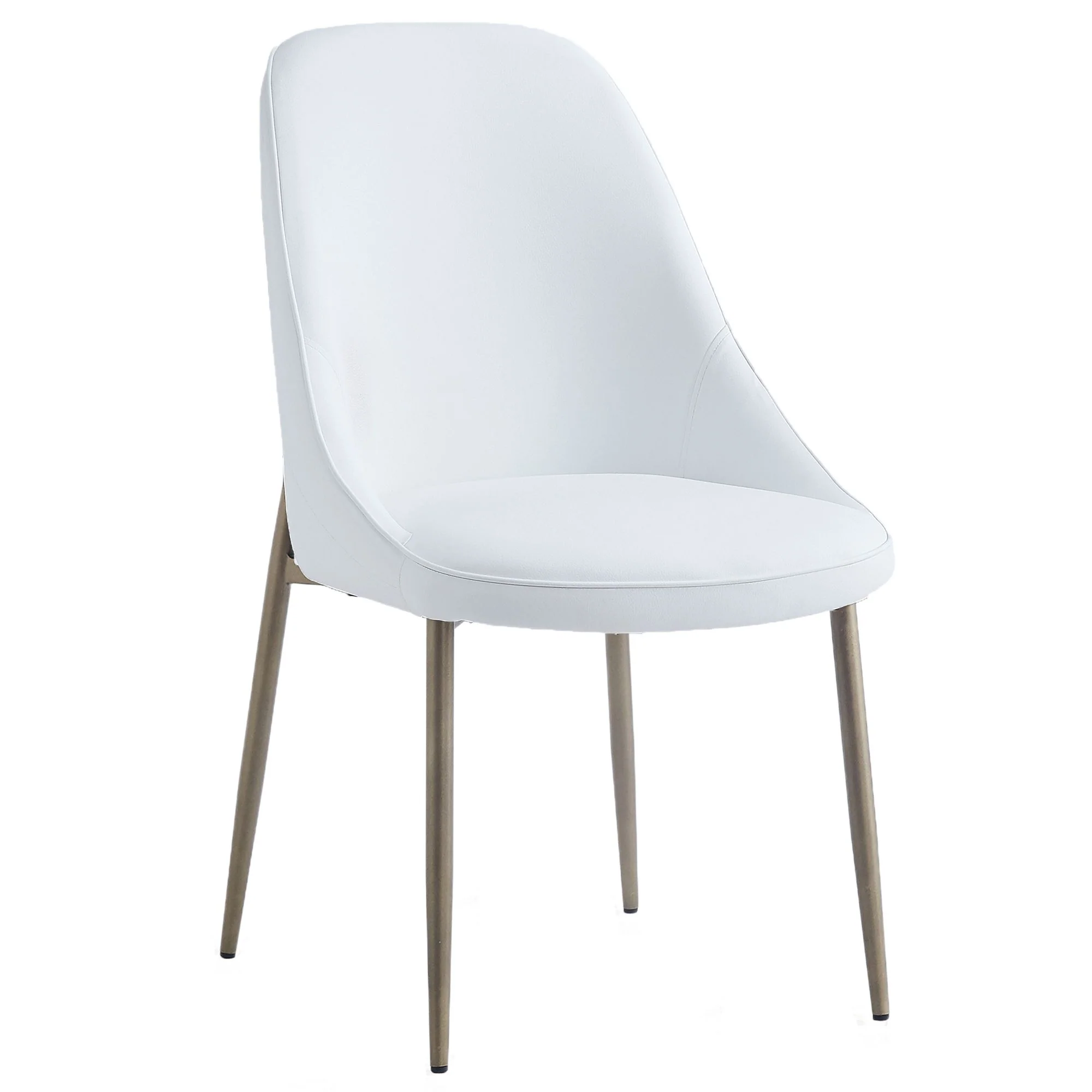 Godiva/Cleo 5pc Dining Set in Grey with White Chair - Image 6
