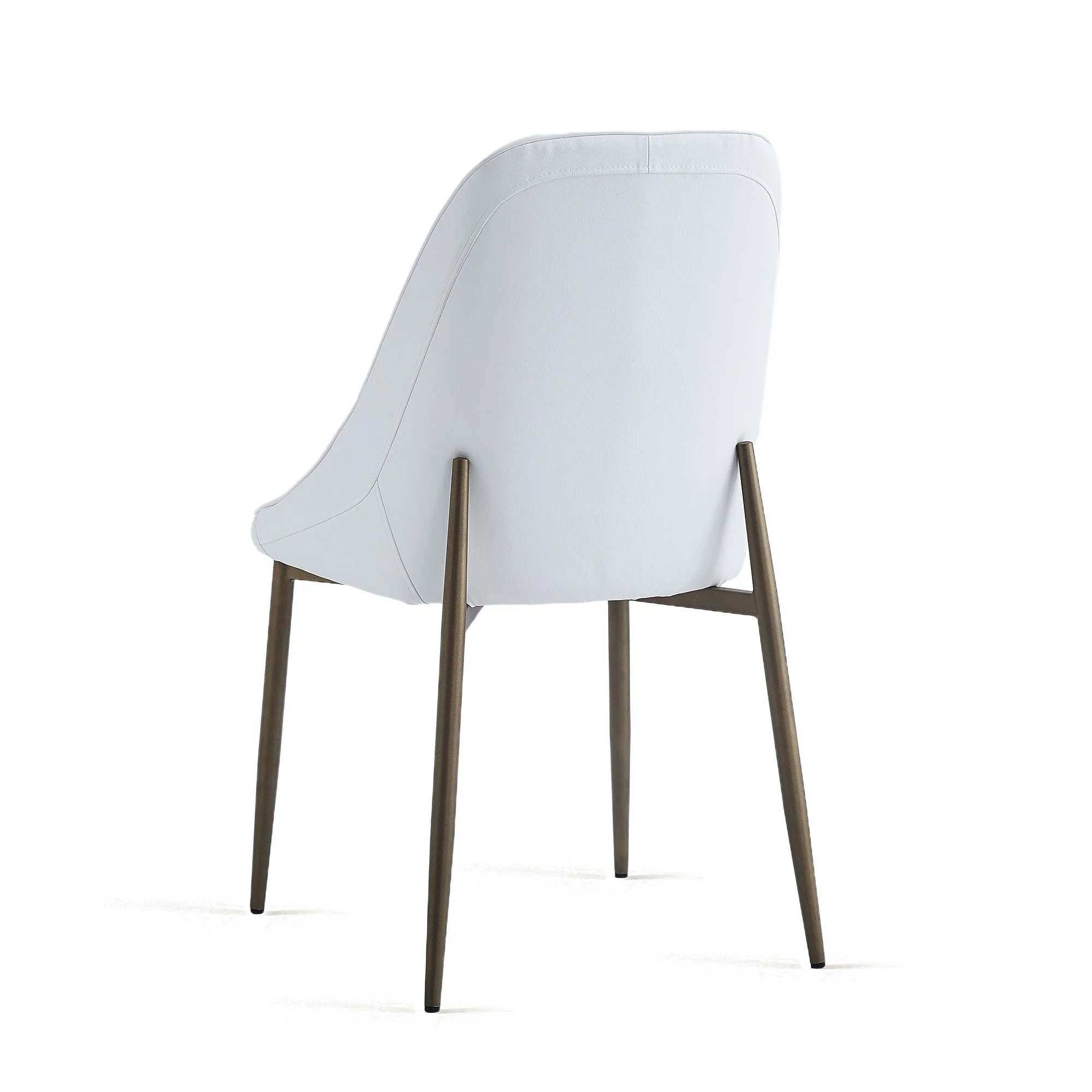 Godiva/Cleo 5pc Dining Set in Grey with White Chair - Image 7