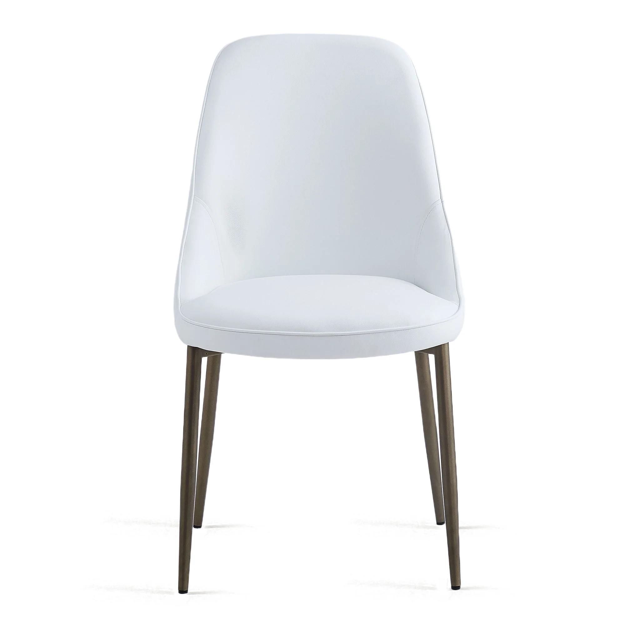 Godiva/Cleo 5pc Dining Set in Grey with White Chair - Image 9