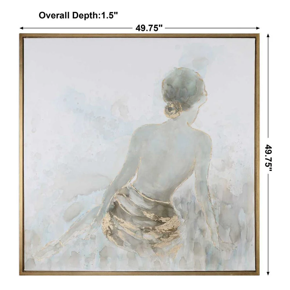 Gold Highlights Hand Painted Canvas - Image 4