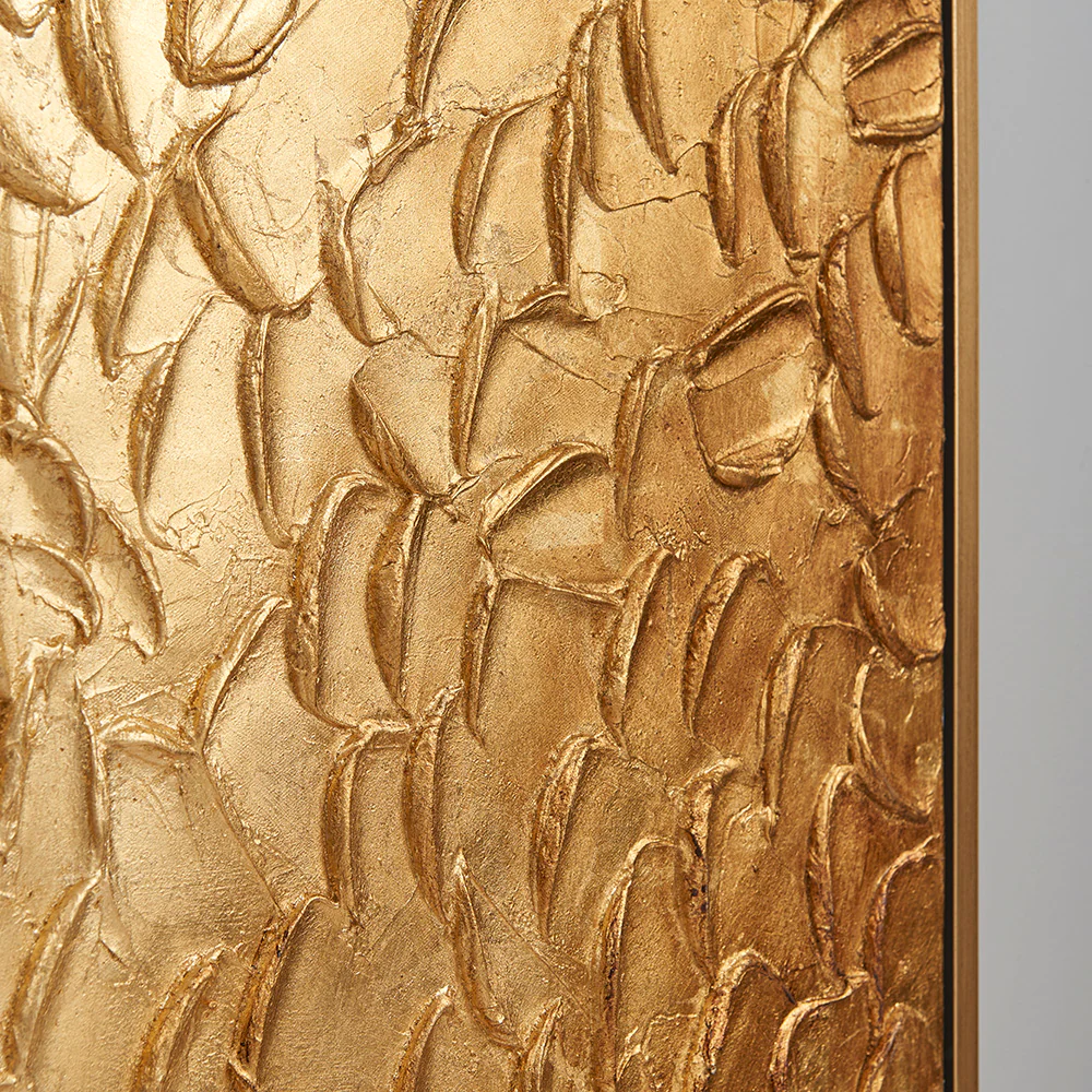 Gold Waves Wall Art Small - Image 2