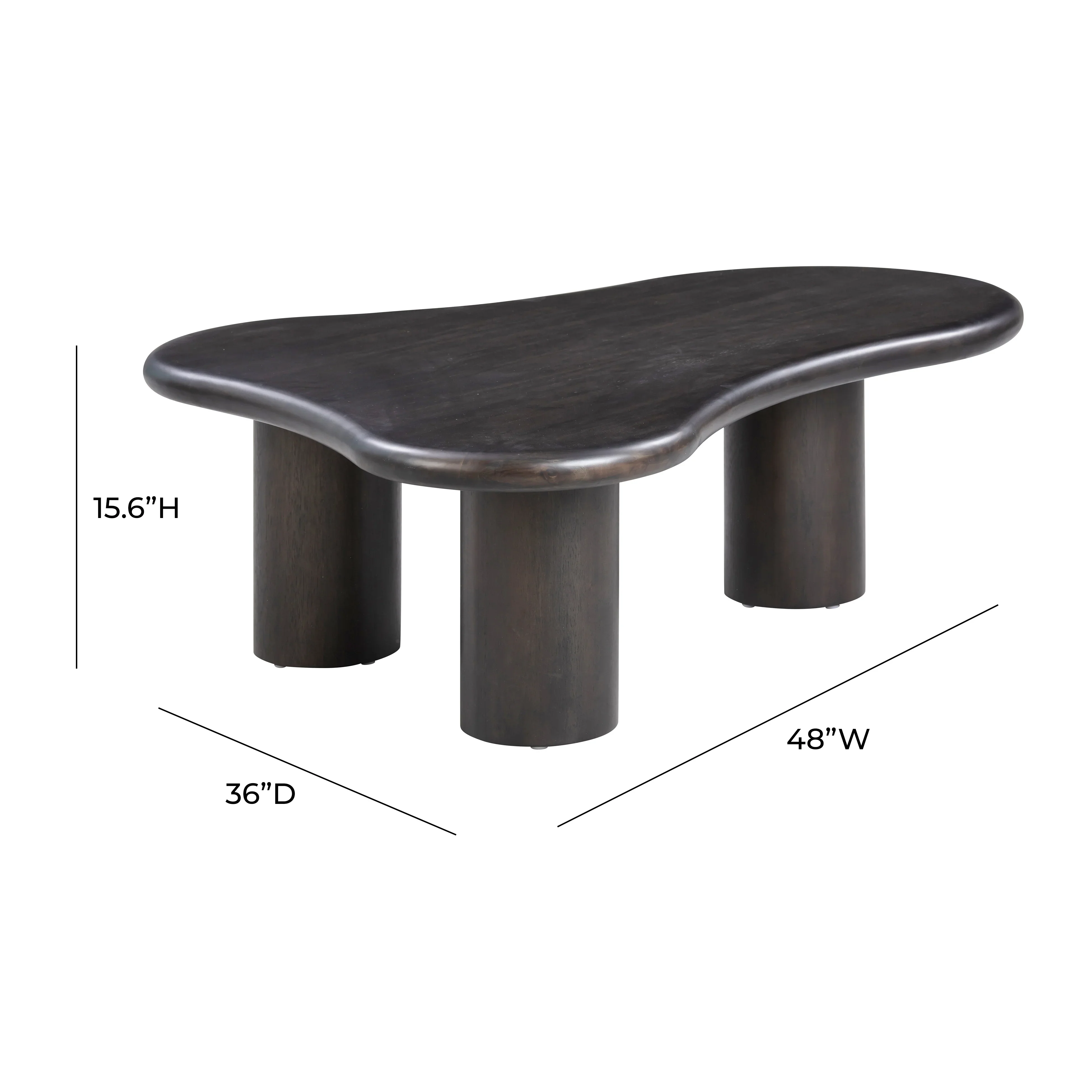 Gotham 48" Wood Coffee Table - Image 7