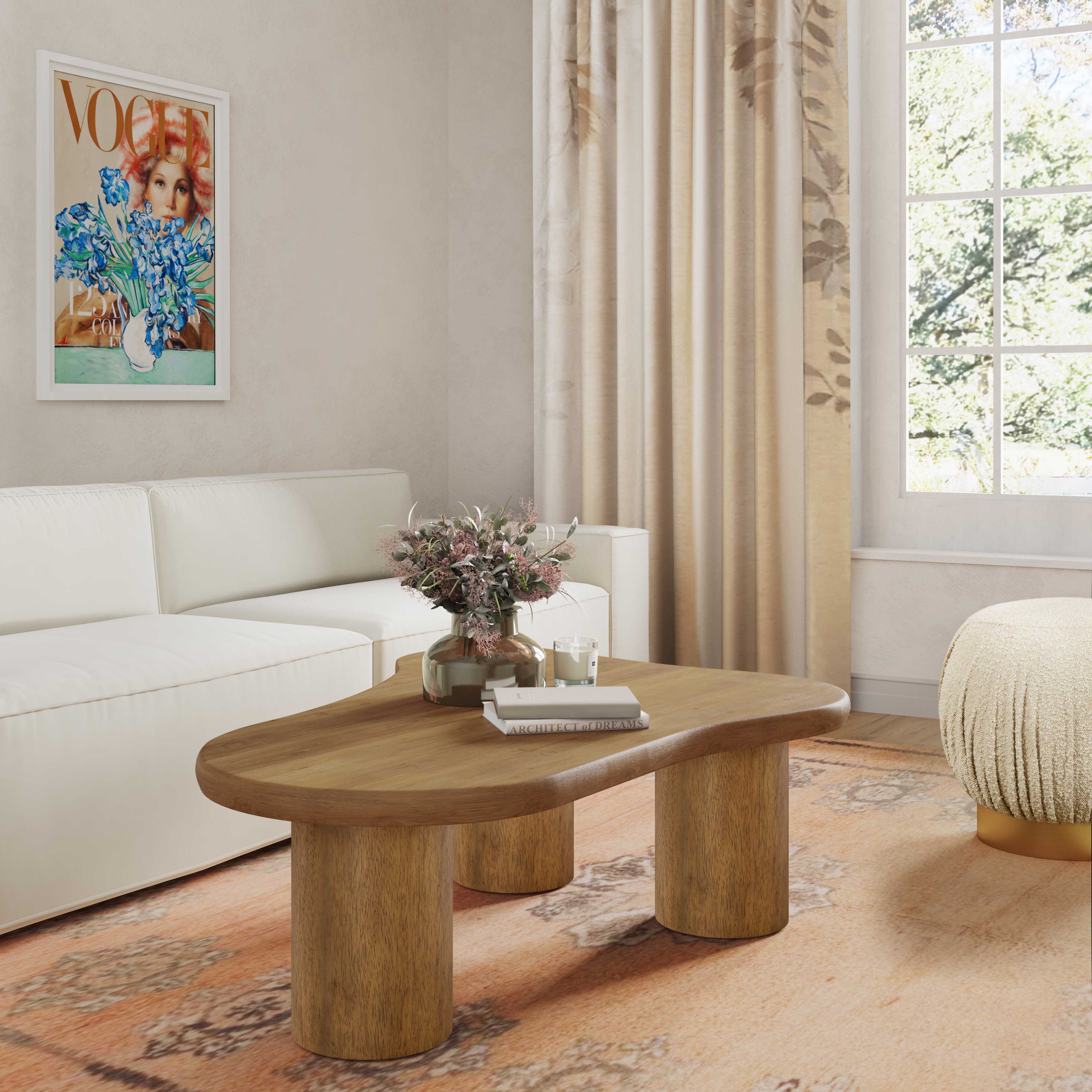 Gotham 48" Wood Coffee Table - Image 9