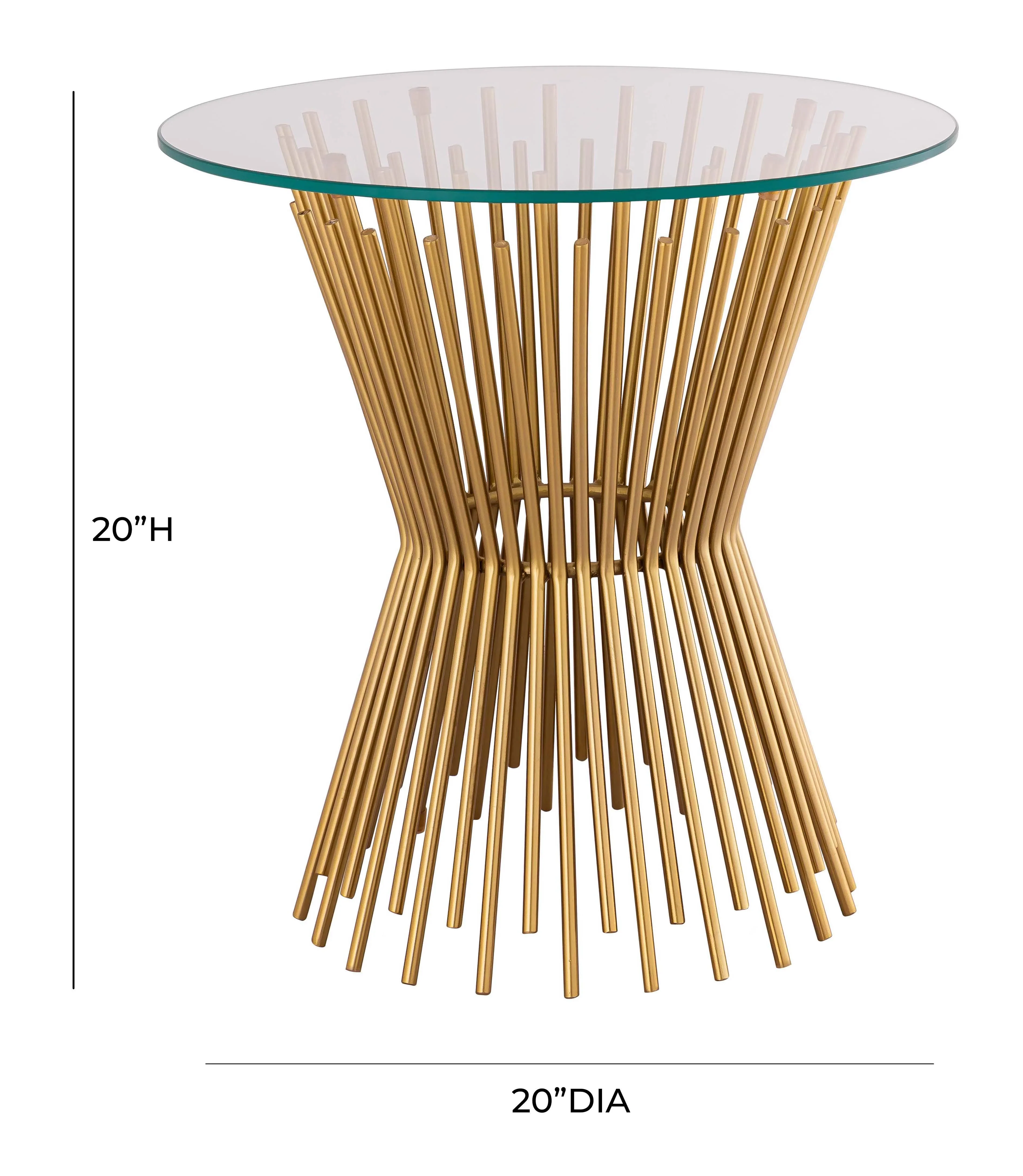 Grace Glass Round Side Table - Image 6