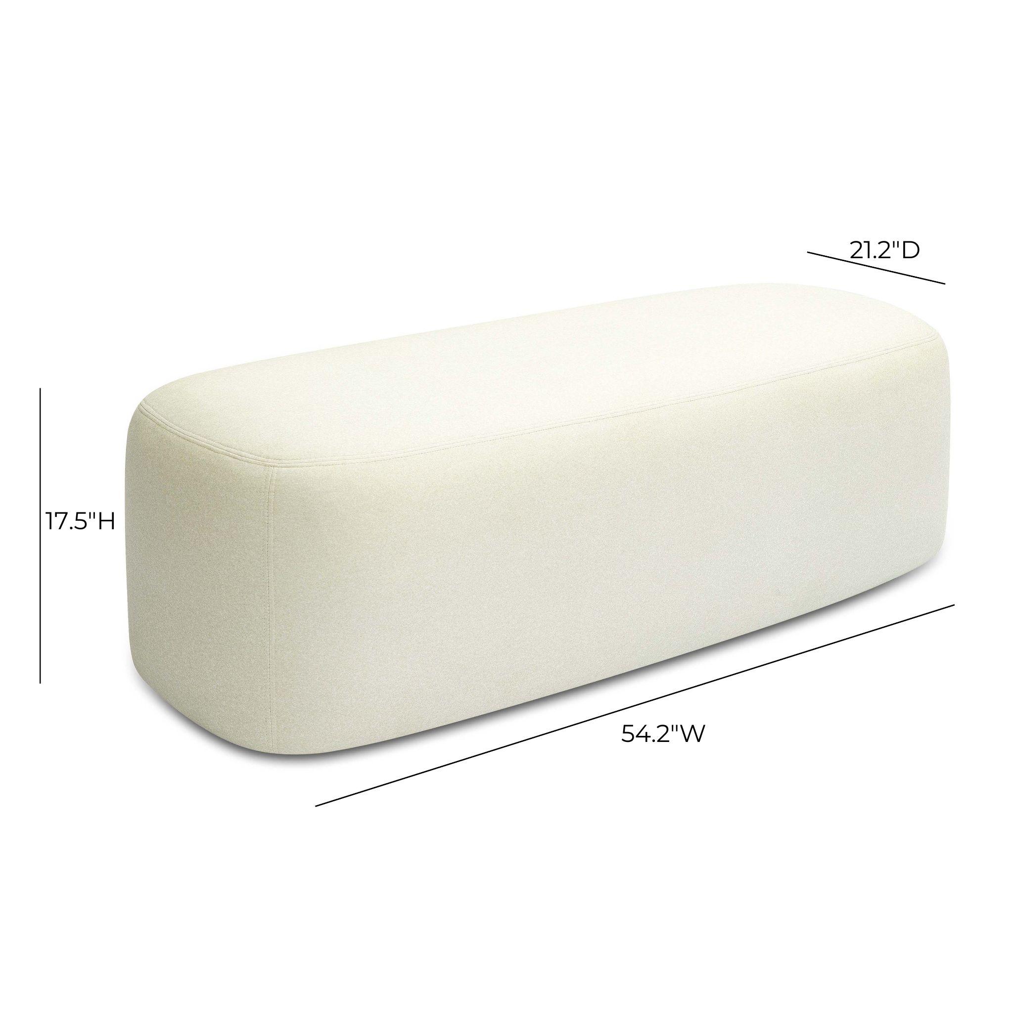 Graceland 54" Performance Faux Mohair Bench - Image 6