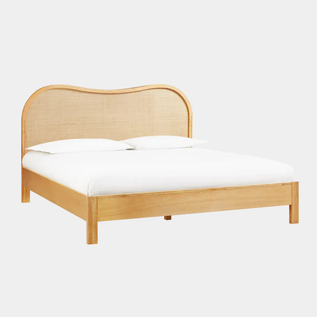 Grappa Natural Wood & Raffia Bed - Image 9