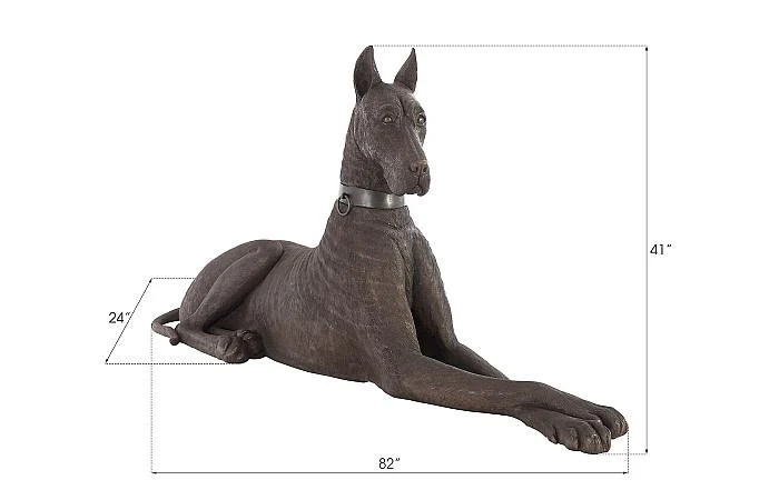 Great Dane, Bronze, Left - Image 4