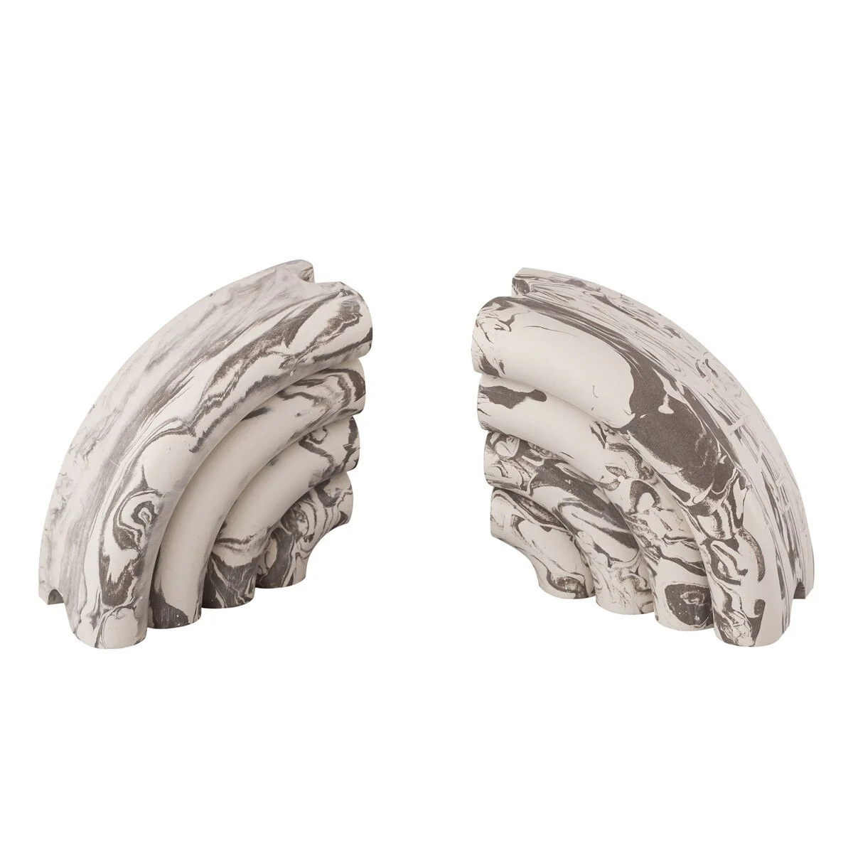 Grey Marble Bookends - Set of 2 - Image 4