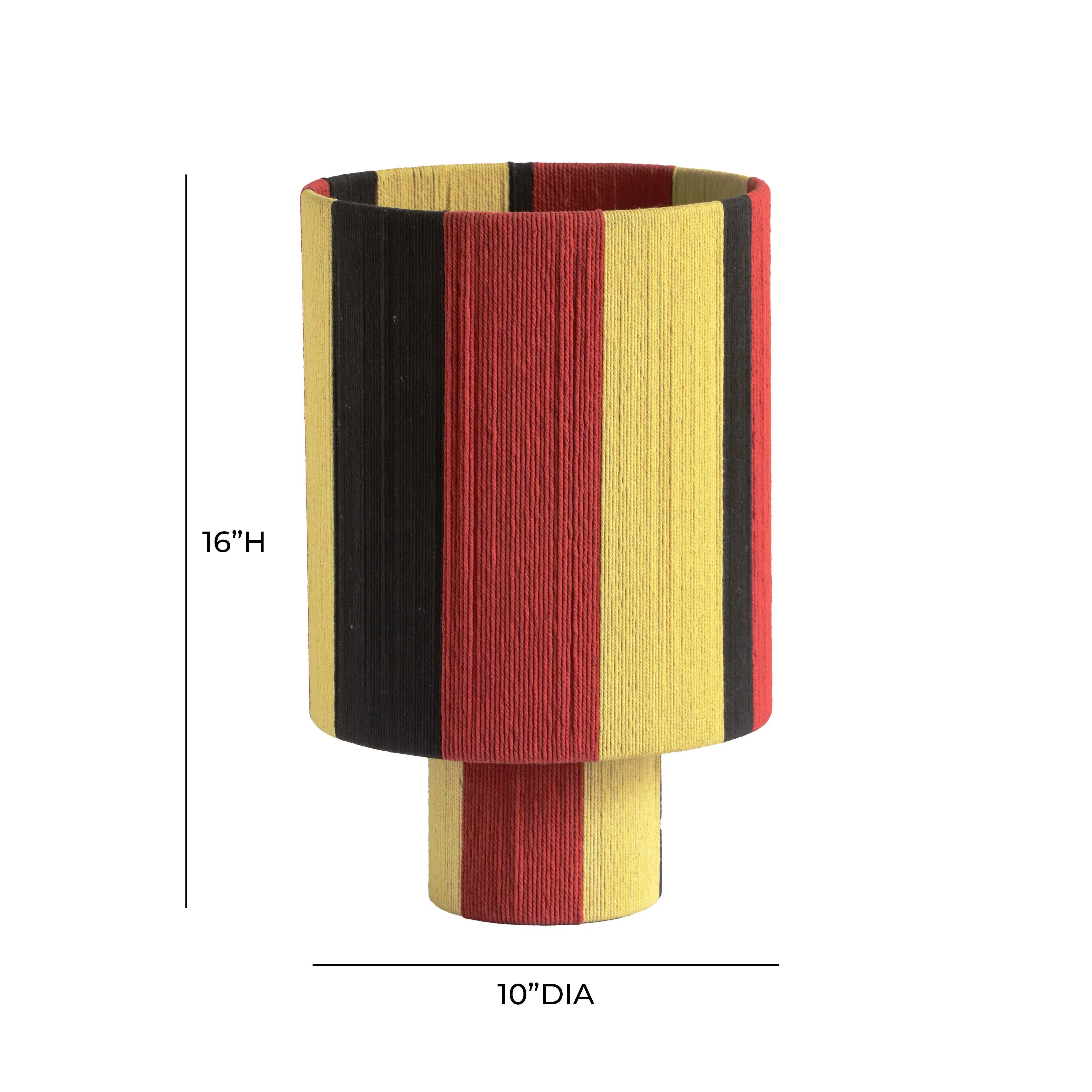 Guinevere Striped Cotton Table Lamp - Image 12