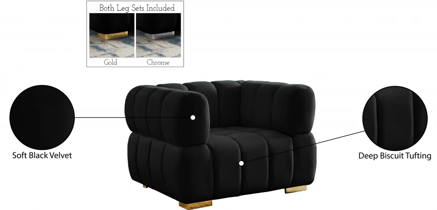 Gwen Velvet Upholstered Chair - Image 16