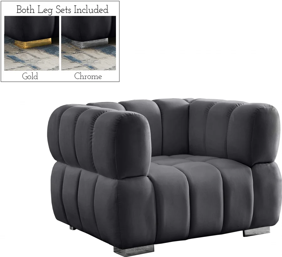 Gwen Velvet Upholstered Chair - Image 18