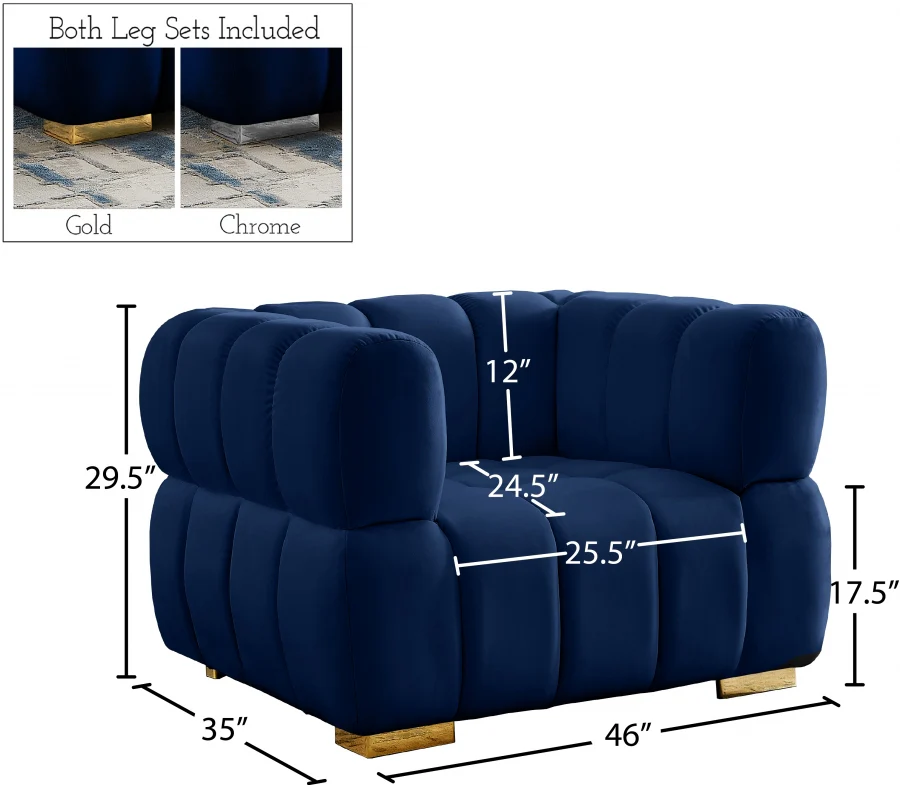 Gwen Velvet Upholstered Chair - Image 63