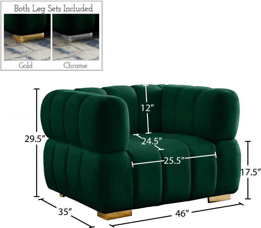 Gwen Velvet Upholstered Chair - Image 78