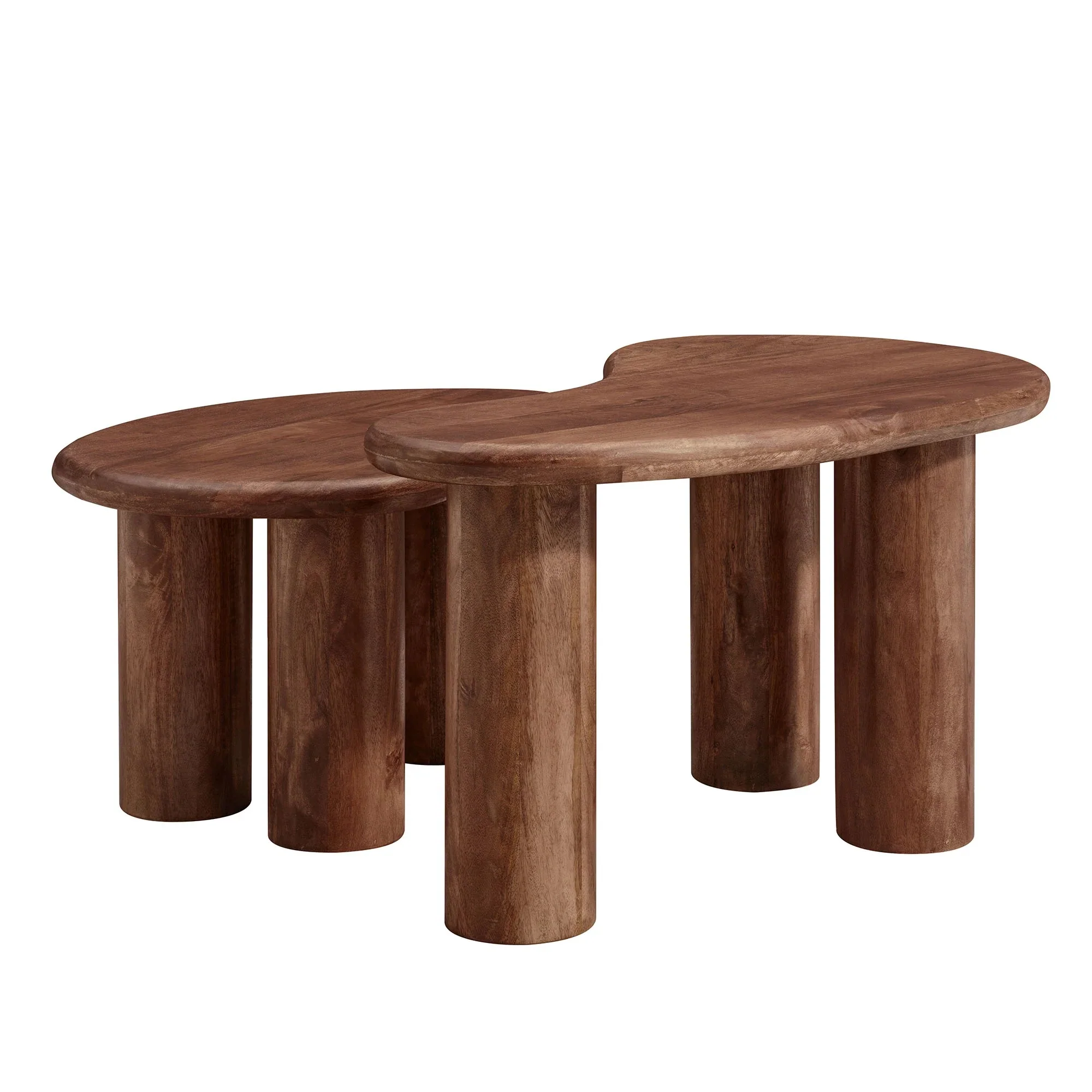 Hackney Mango Wood Nesting Coffee Table Set - Image 18