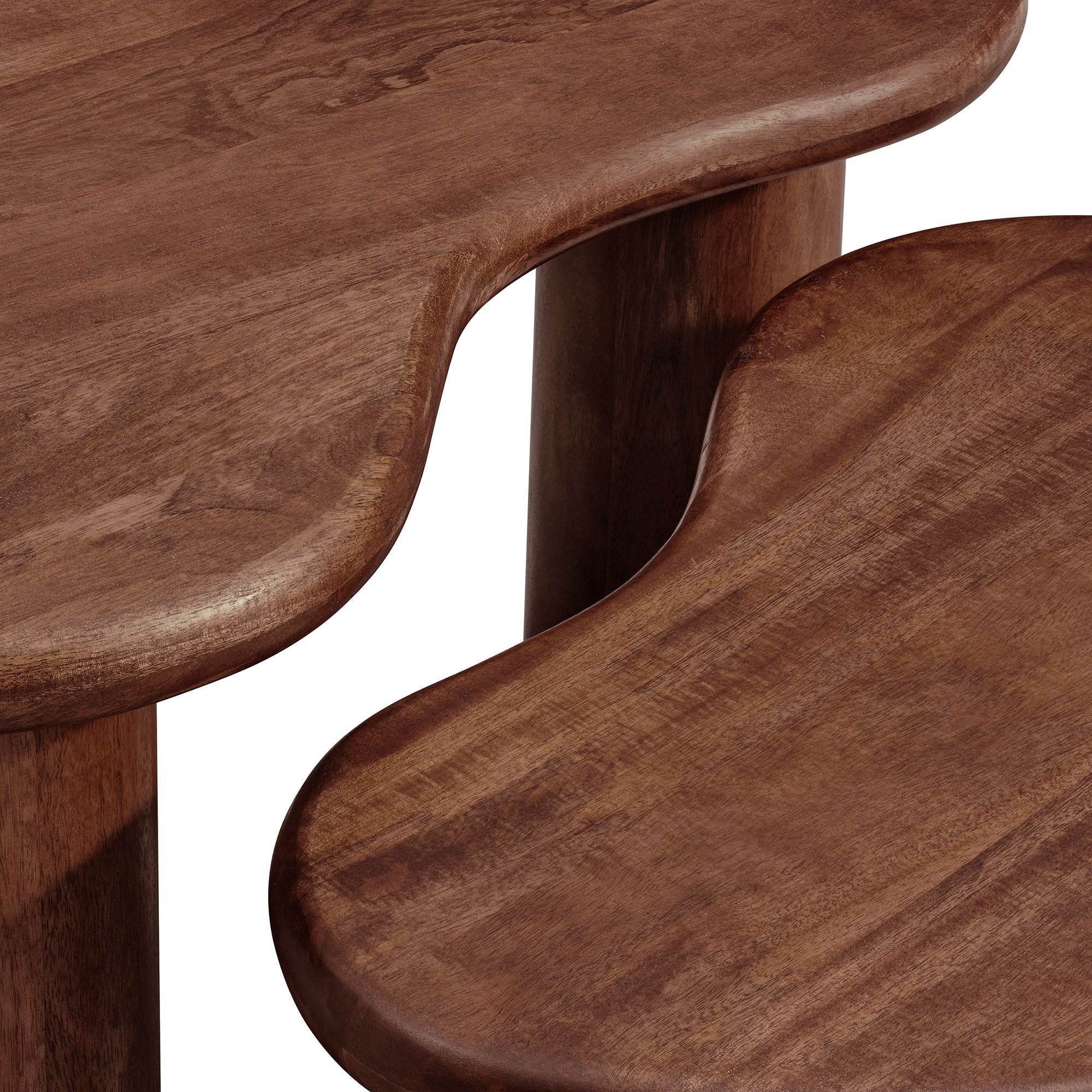 Hackney Mango Wood Nesting Coffee Table Set - Image 20