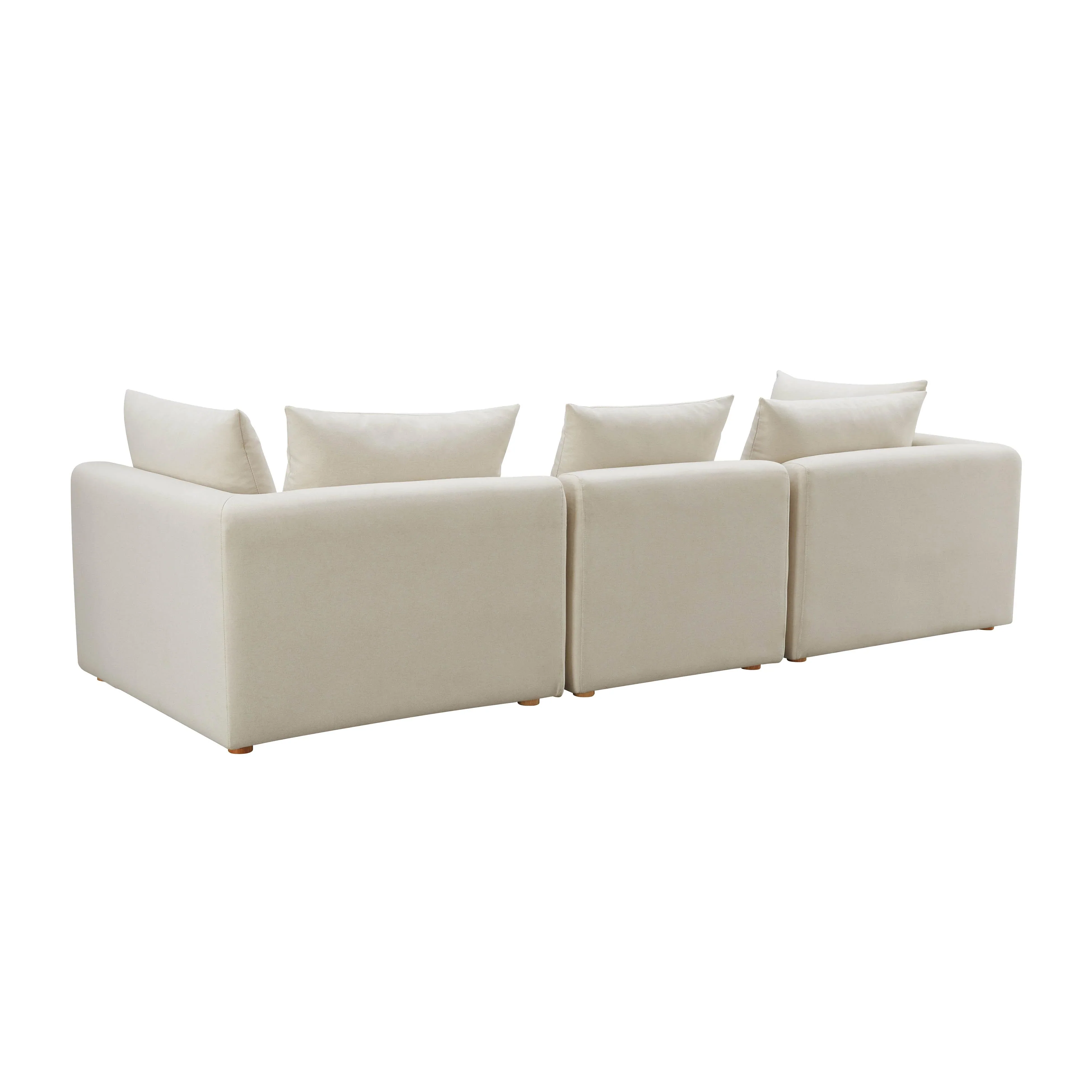 Hangover 112.5" Cream Performance Linen Sofa - Image 5