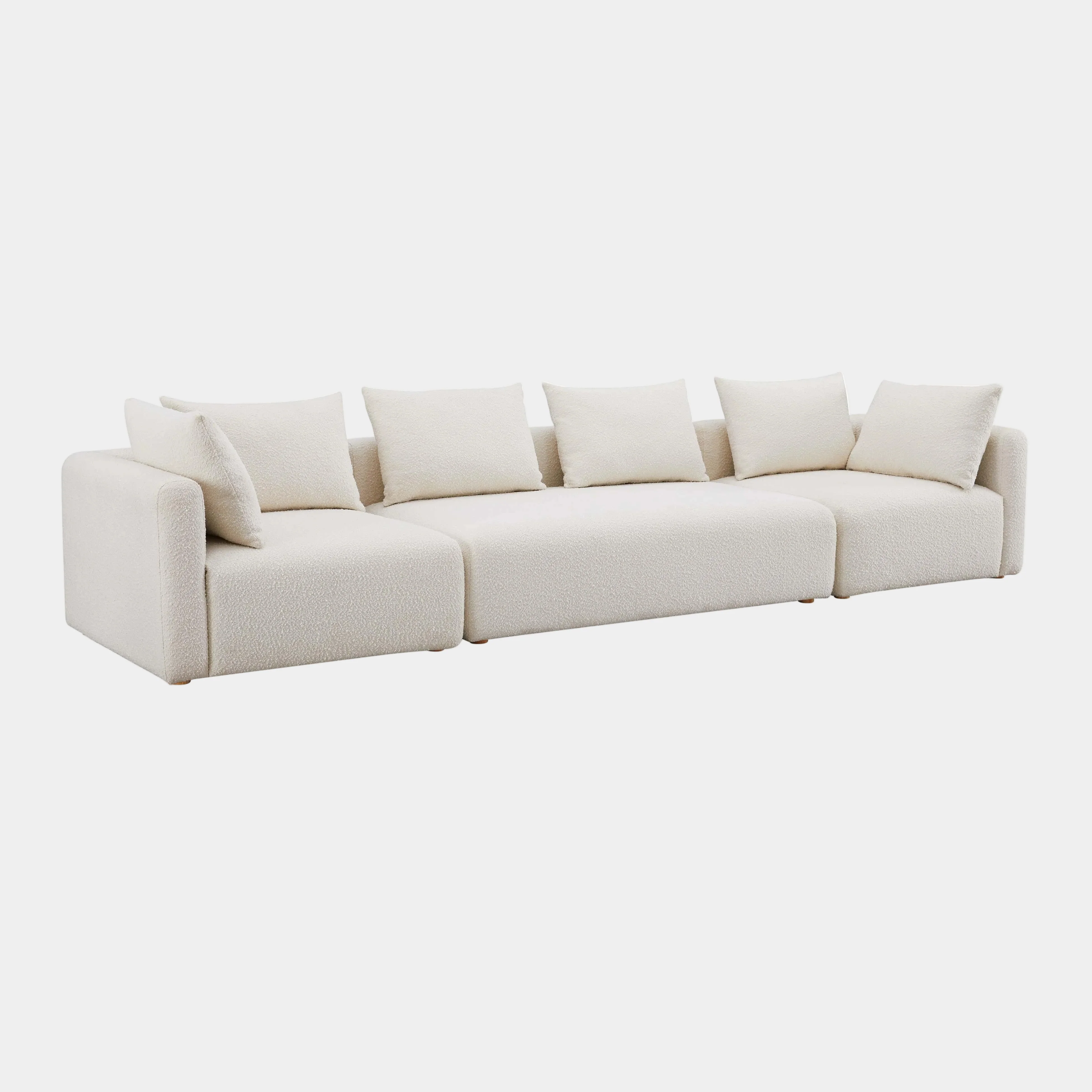 Hangover 145" Cream Performance Boucle Long Sofa