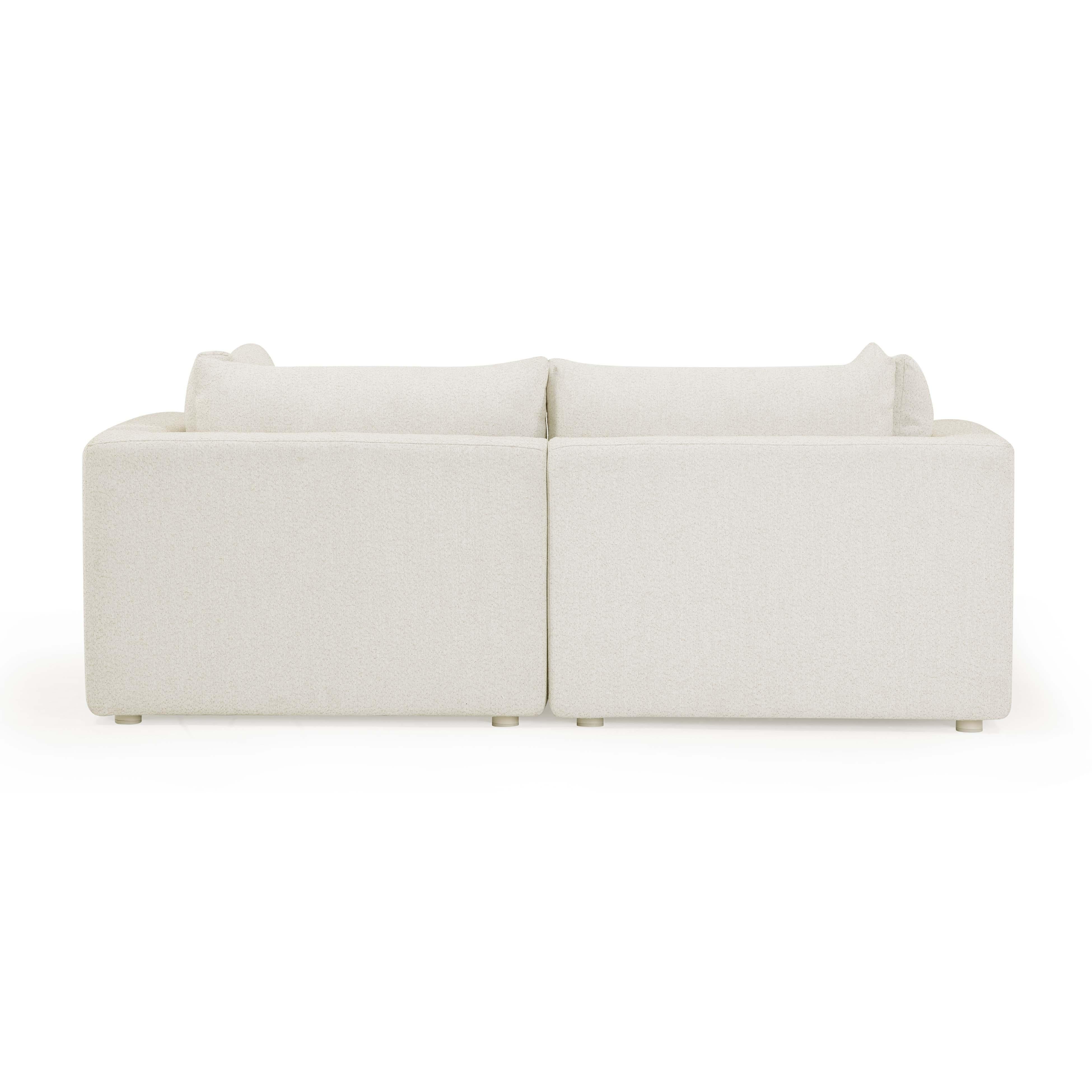 Hangover 81" Cream Performance Fabric Outdoor Modular Loveseat - Image 5