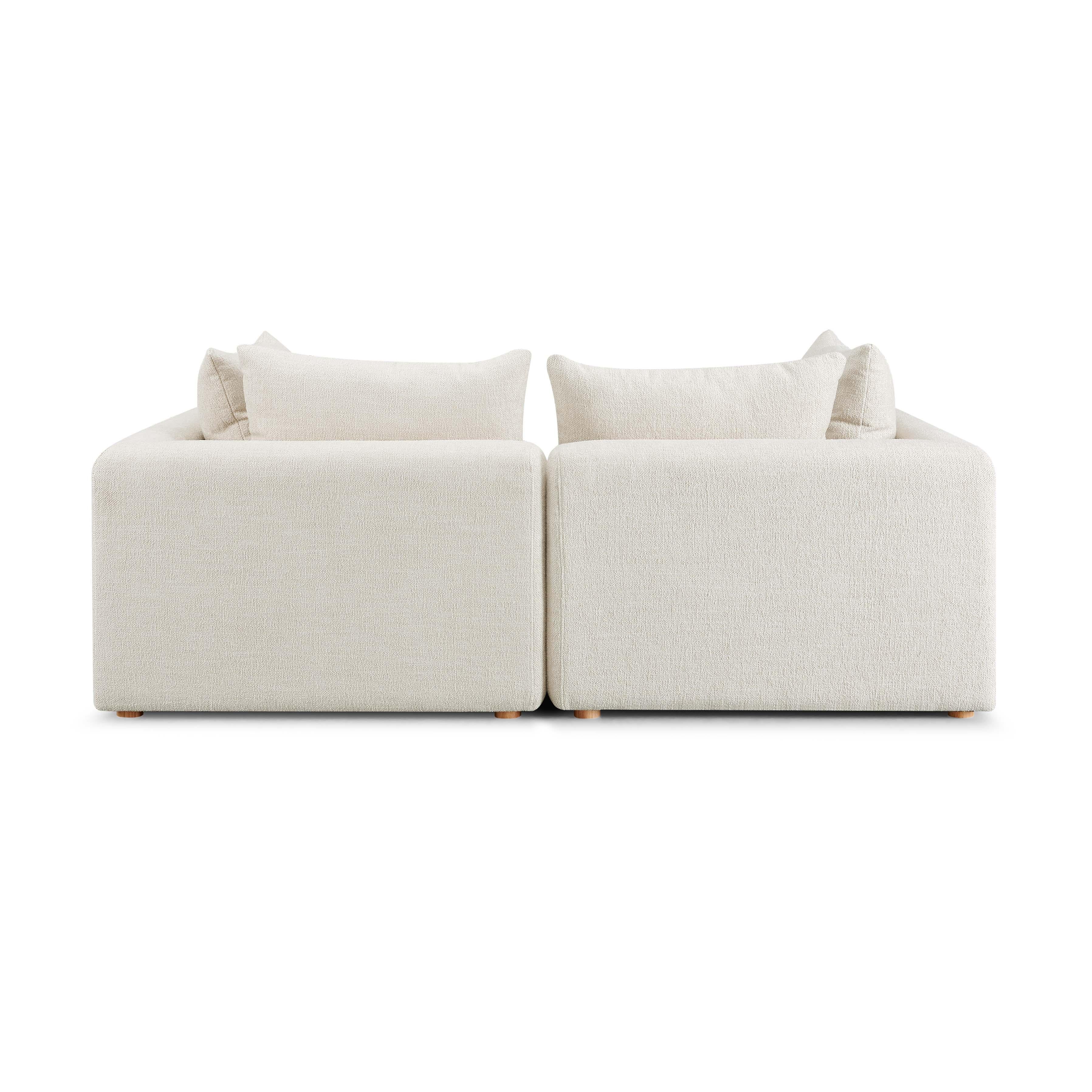 Hangover 81" Contract-Grade Textured Fabric Loveseat - Image 3