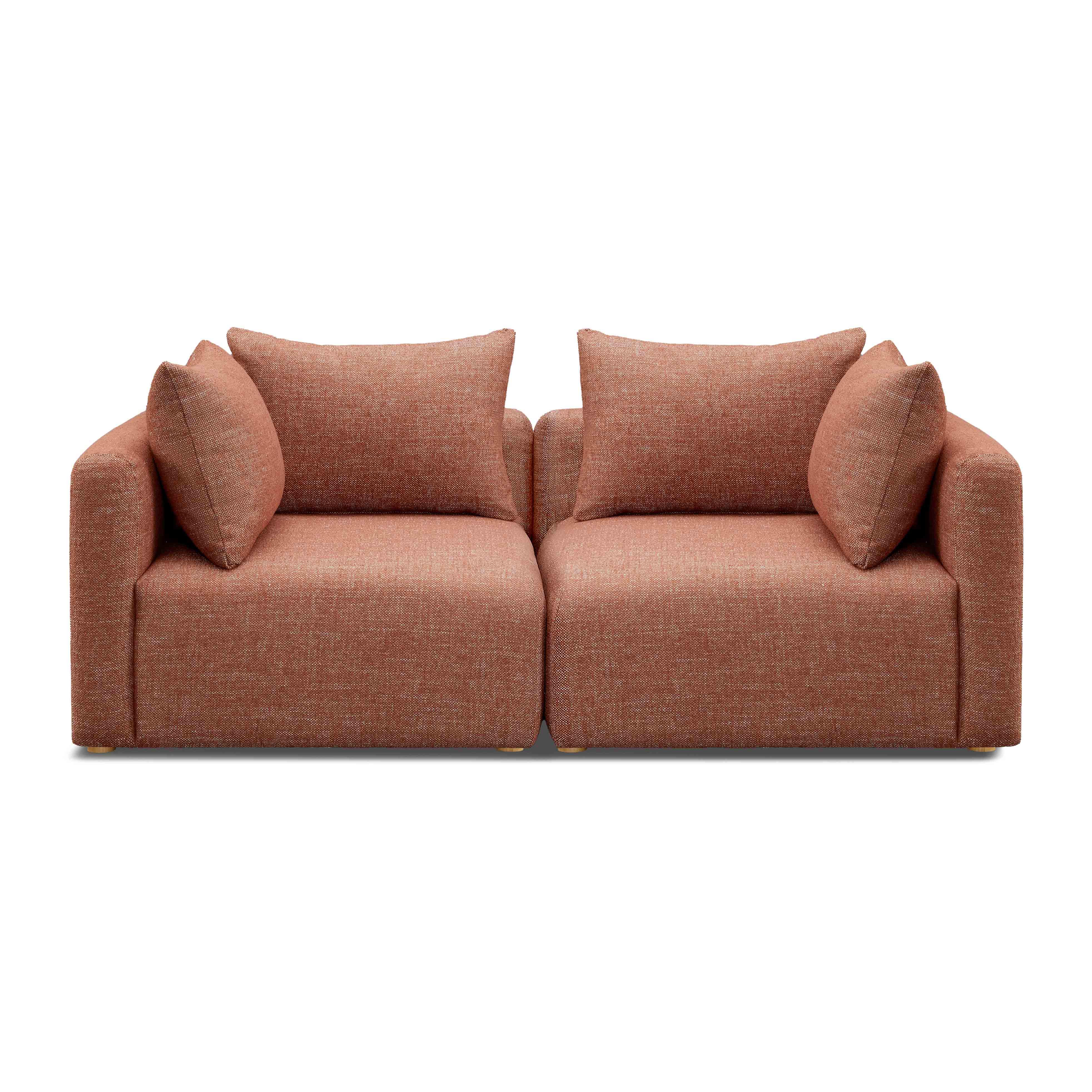 Hangover 81" Contract-Grade Textured Fabric Loveseat - Image 7