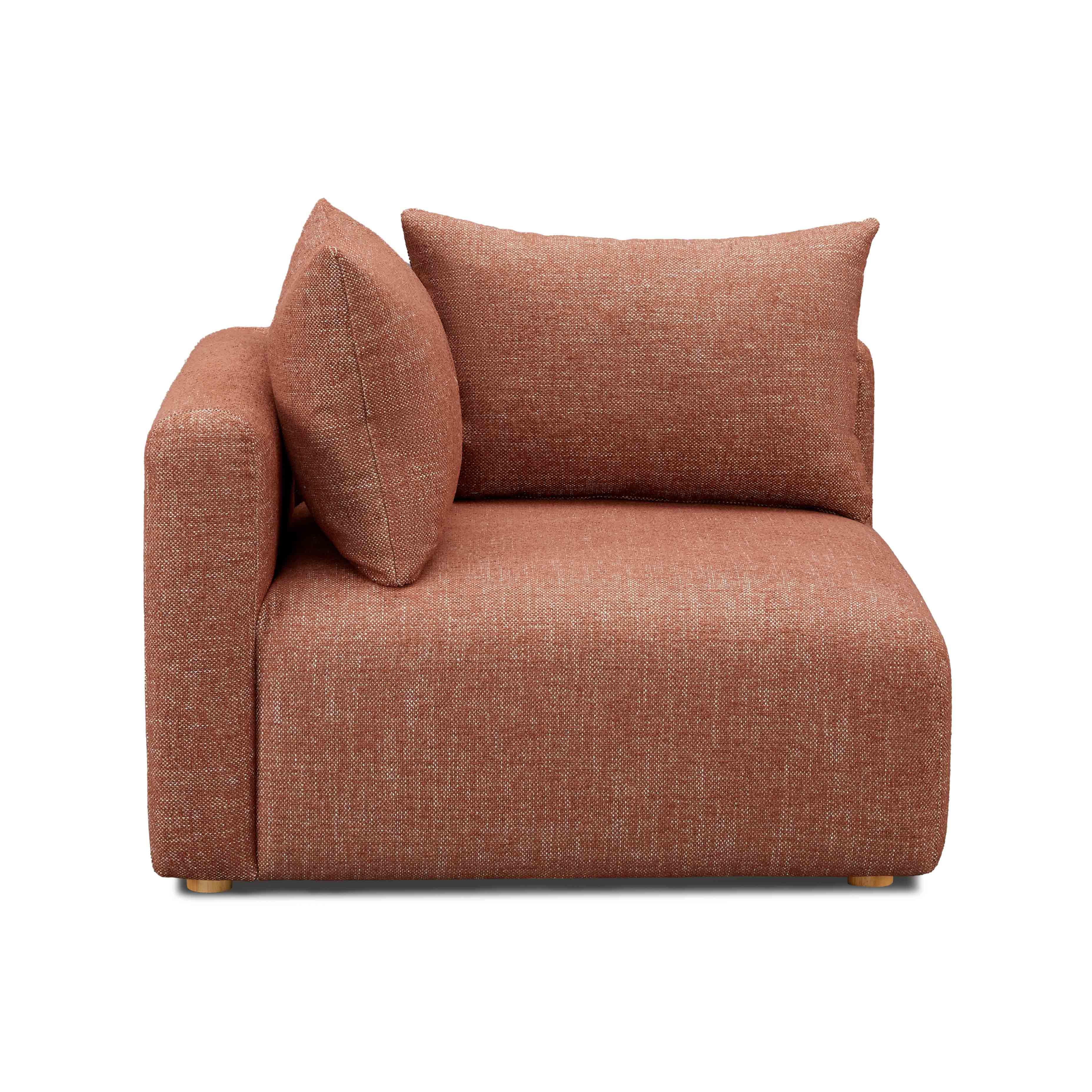 Hangover Contract-Grade Textured Fabric Modular Corner Chair - Image 10