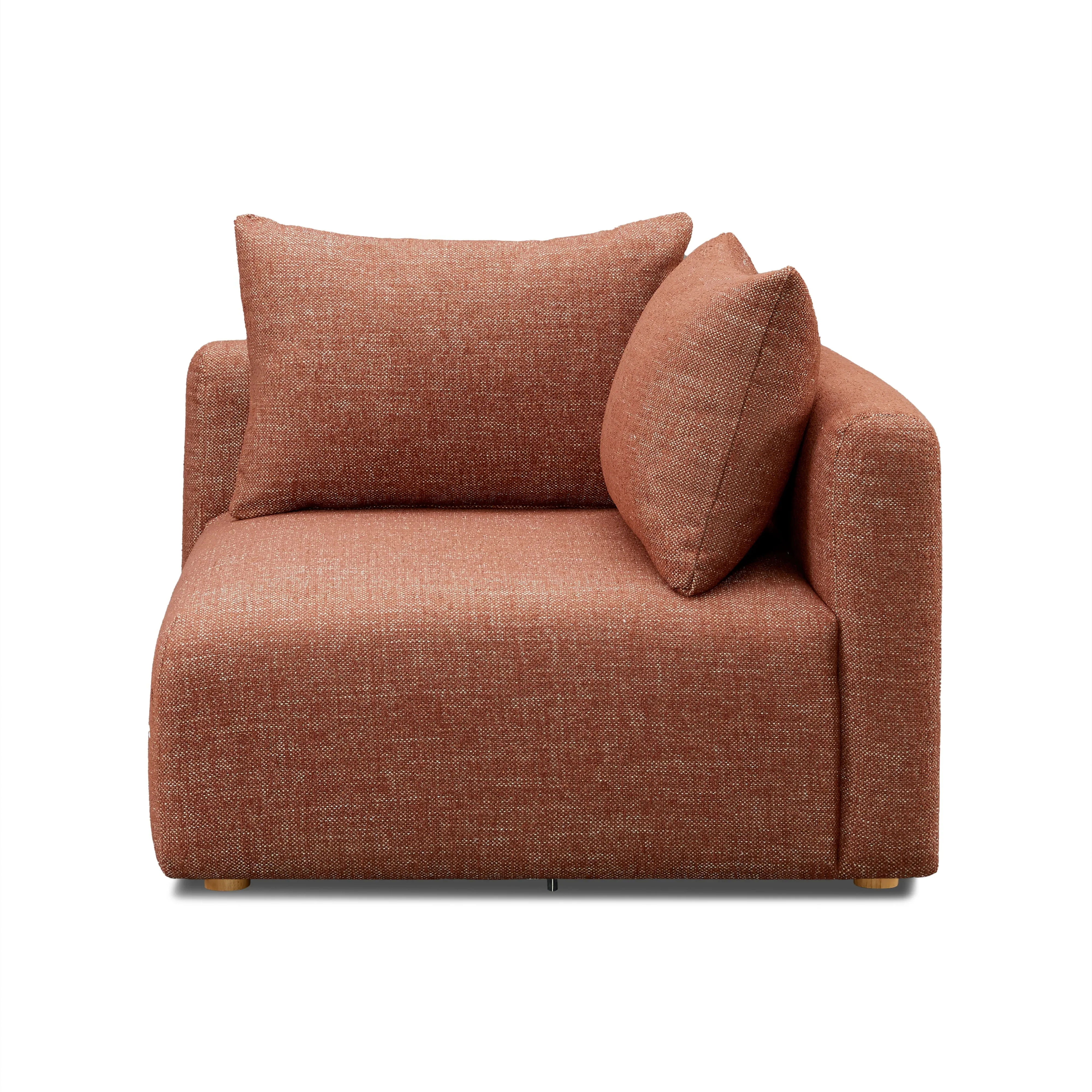 Hangover Contract-Grade Textured Fabric Modular Corner Chair - Image 11