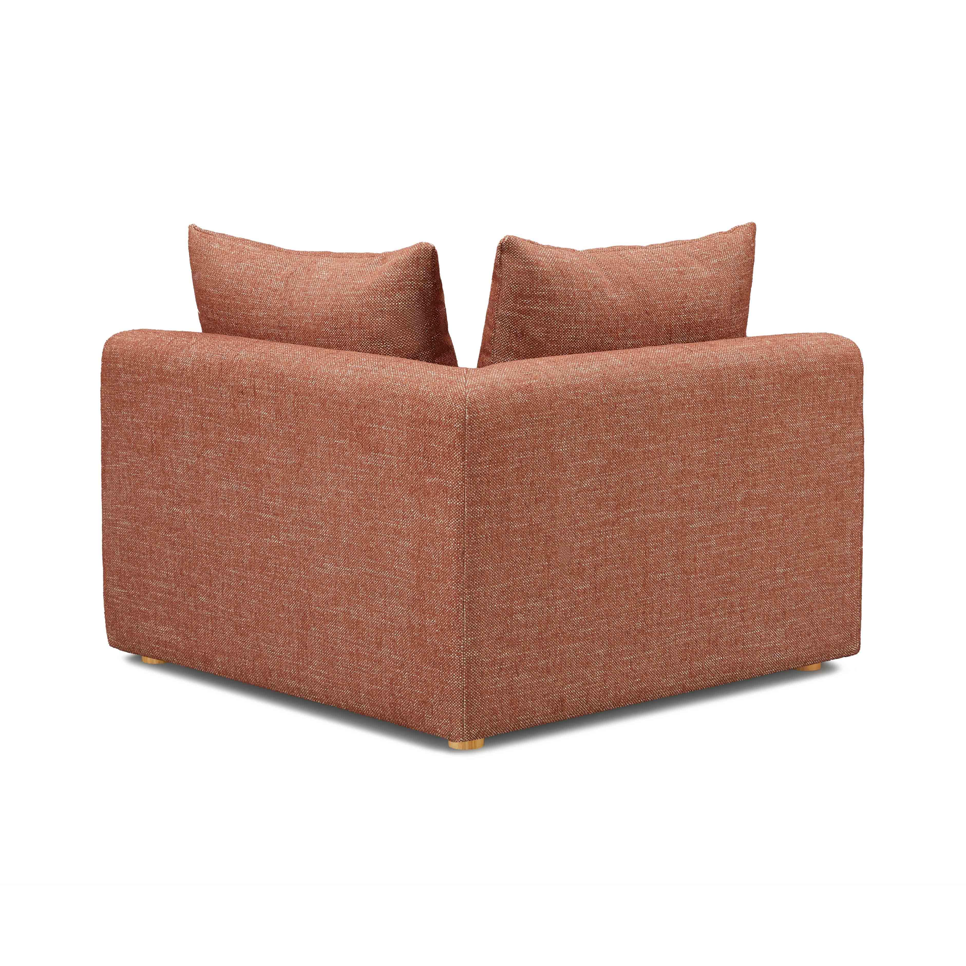 Hangover Contract-Grade Textured Fabric Modular Corner Chair - Image 12