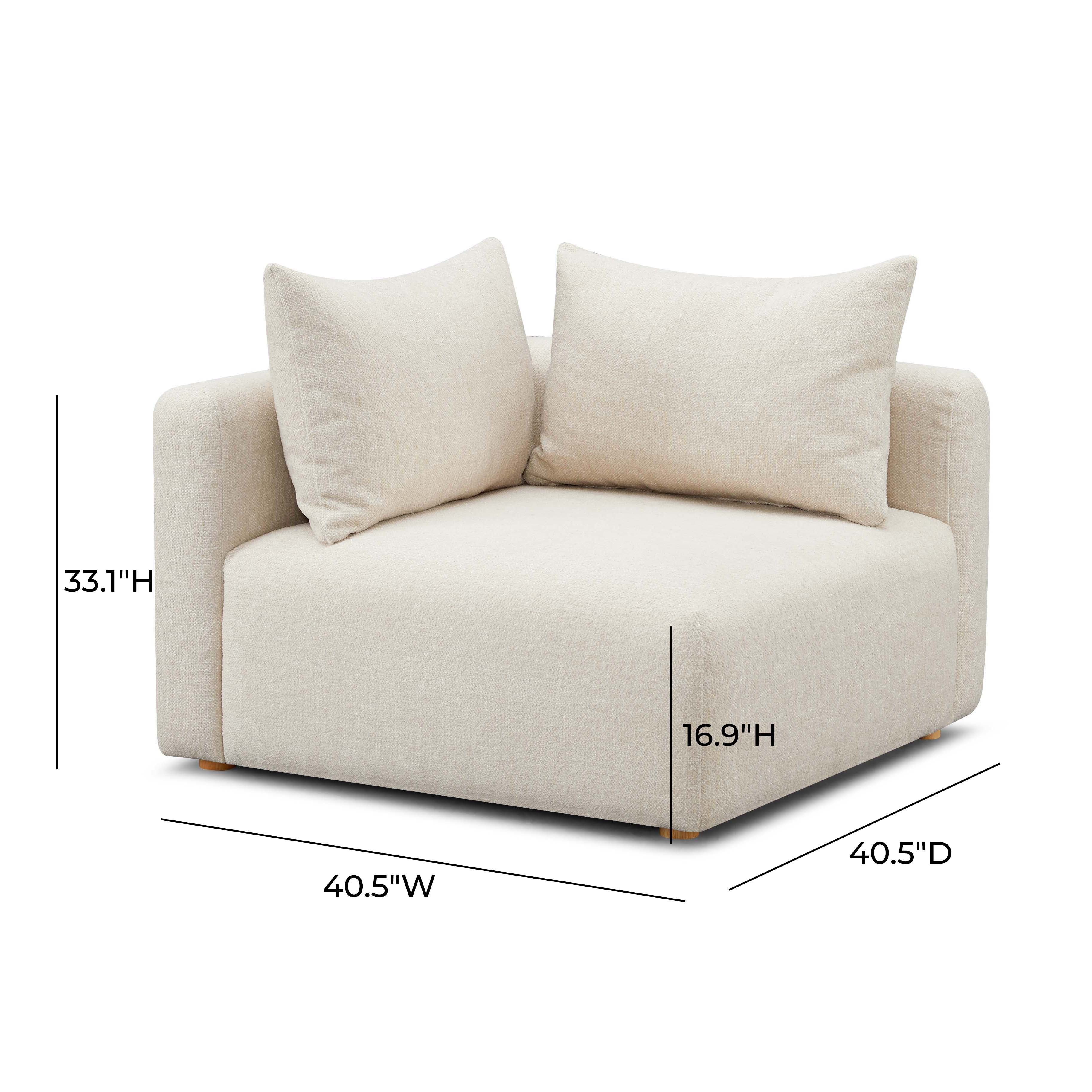 Hangover Contract-Grade Textured Fabric Modular Corner Chair - Image 7