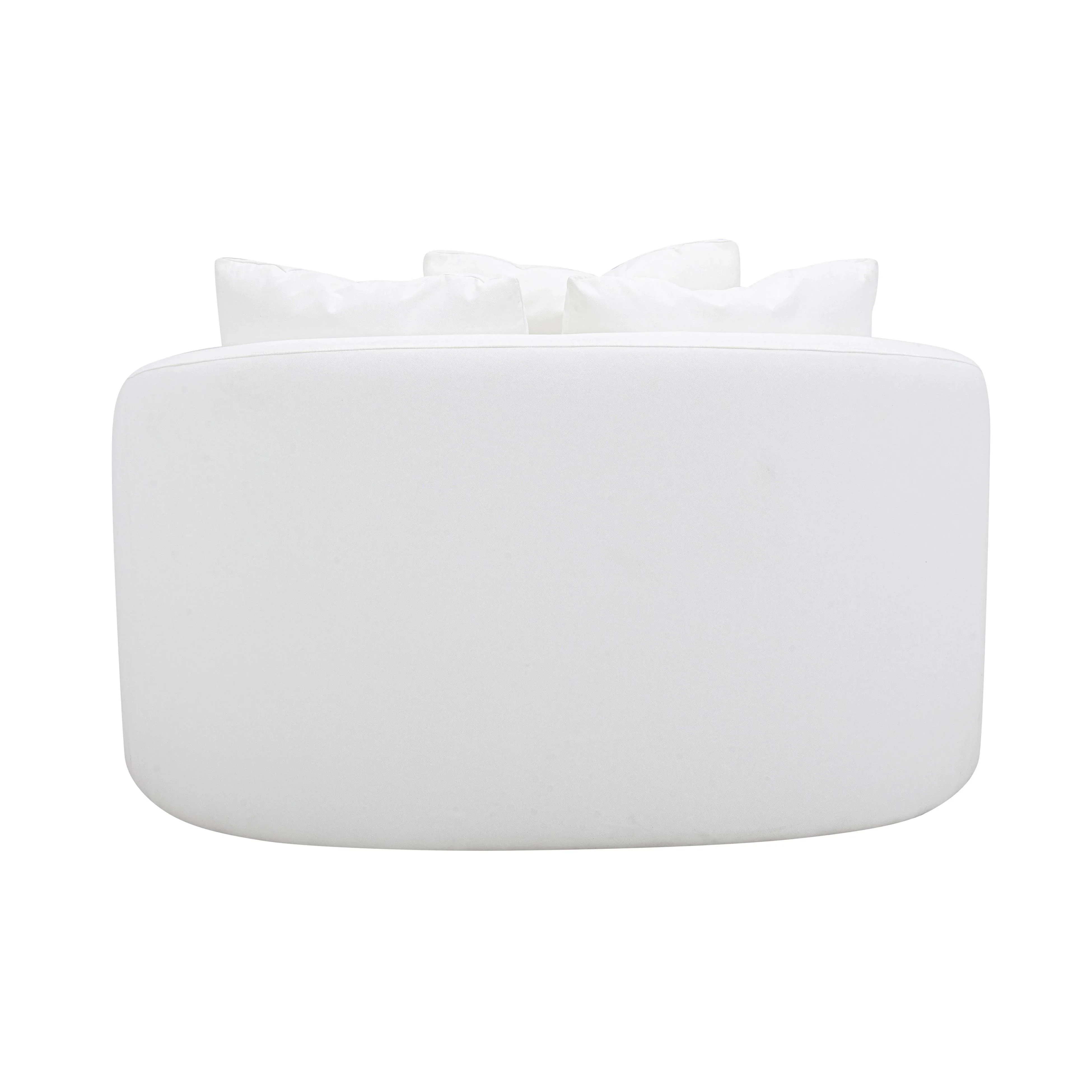 Hanim 54" Cream Performance Fabric Daybed - Image 4