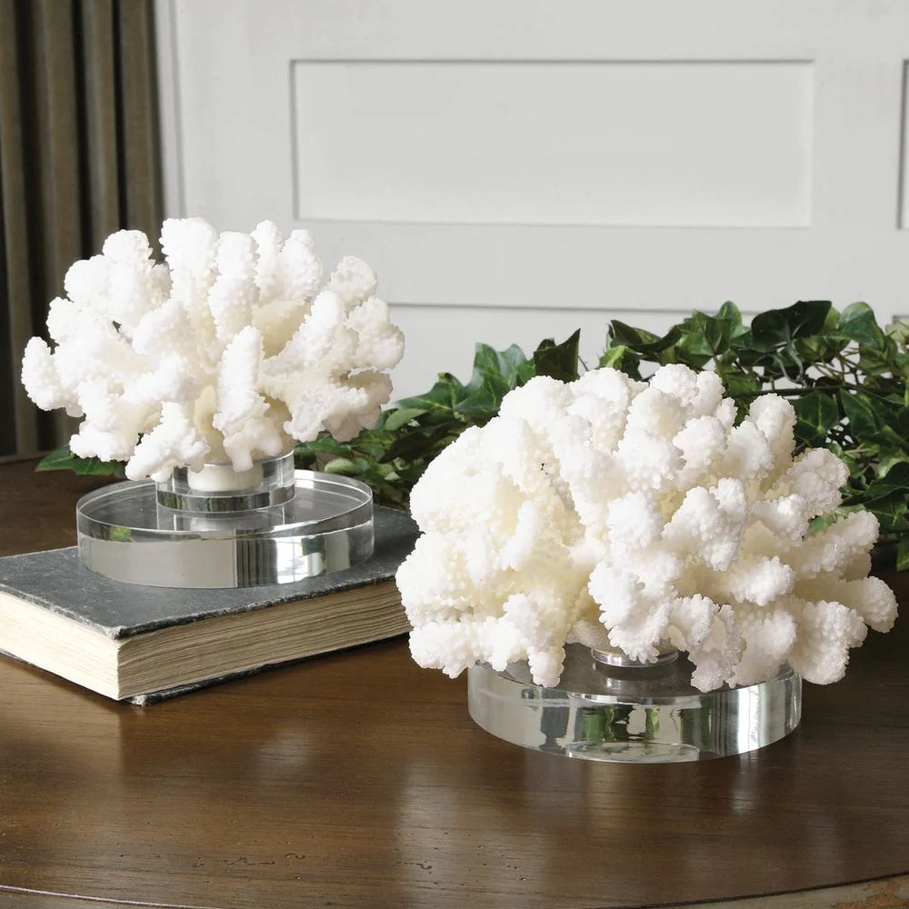 Hard Coral Sculpture, S/2 - Image 3