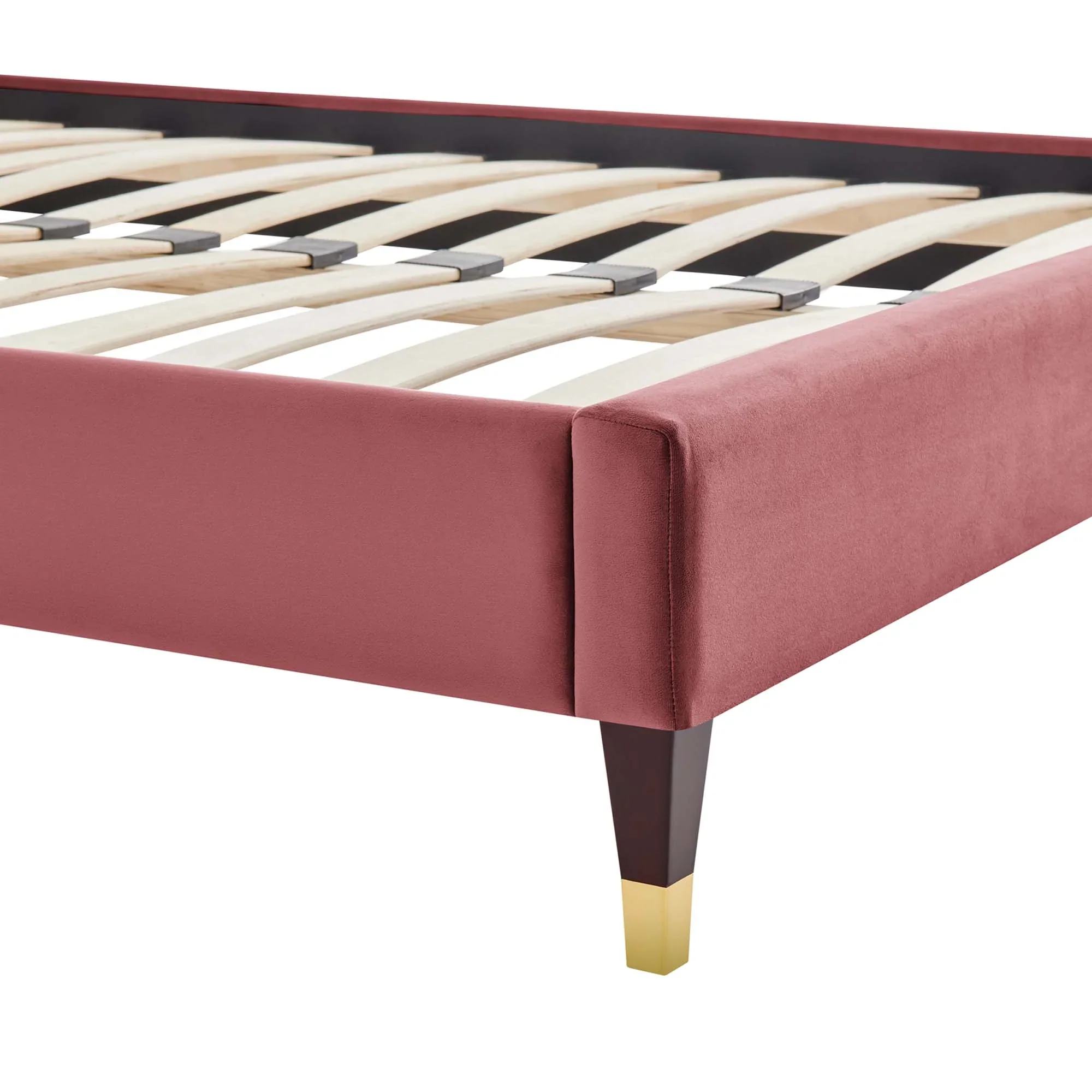 Harlow Performance Velvet Platform Bed Frame - Image 11