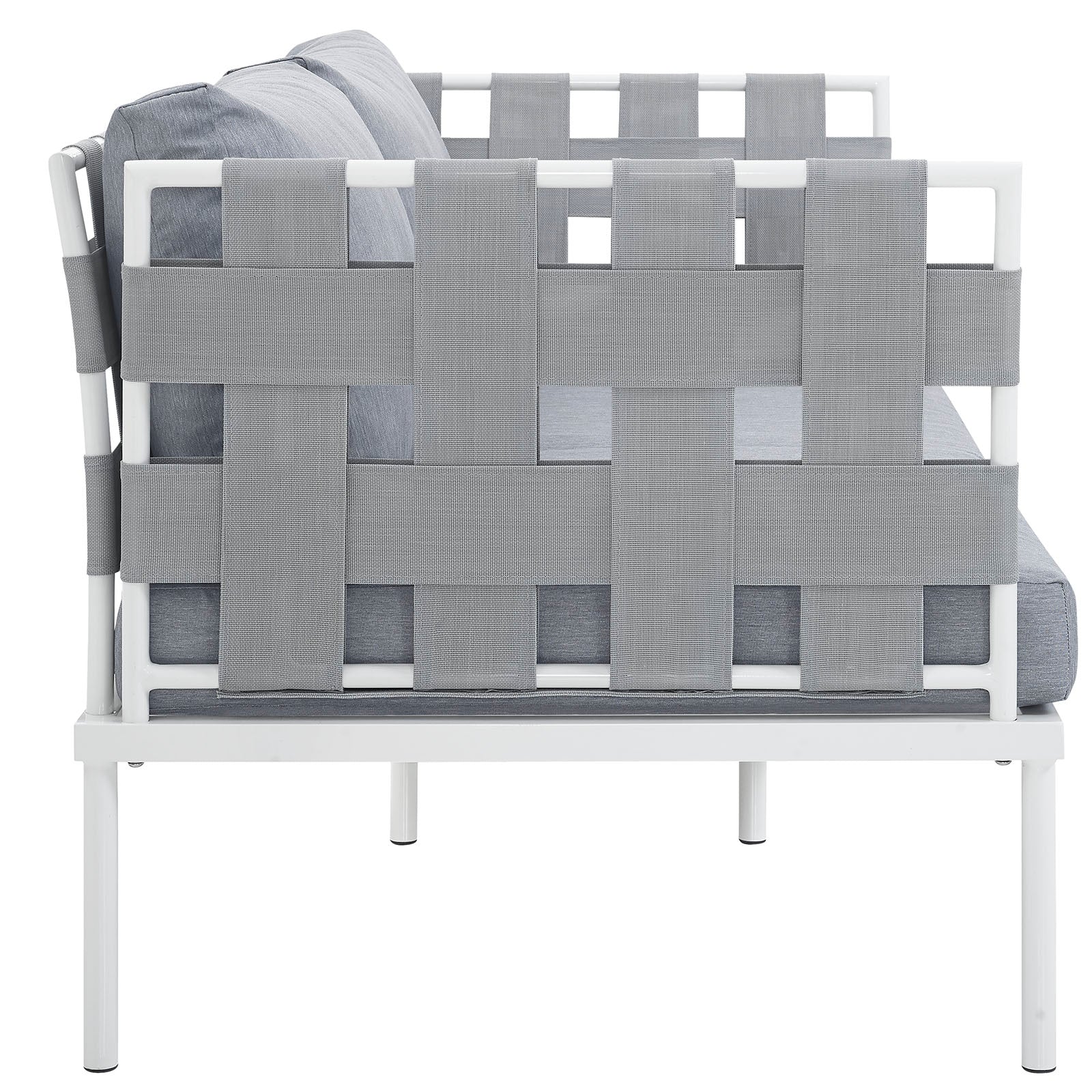 Harmony Outdoor Patio Aluminum Loveseat - Image 10