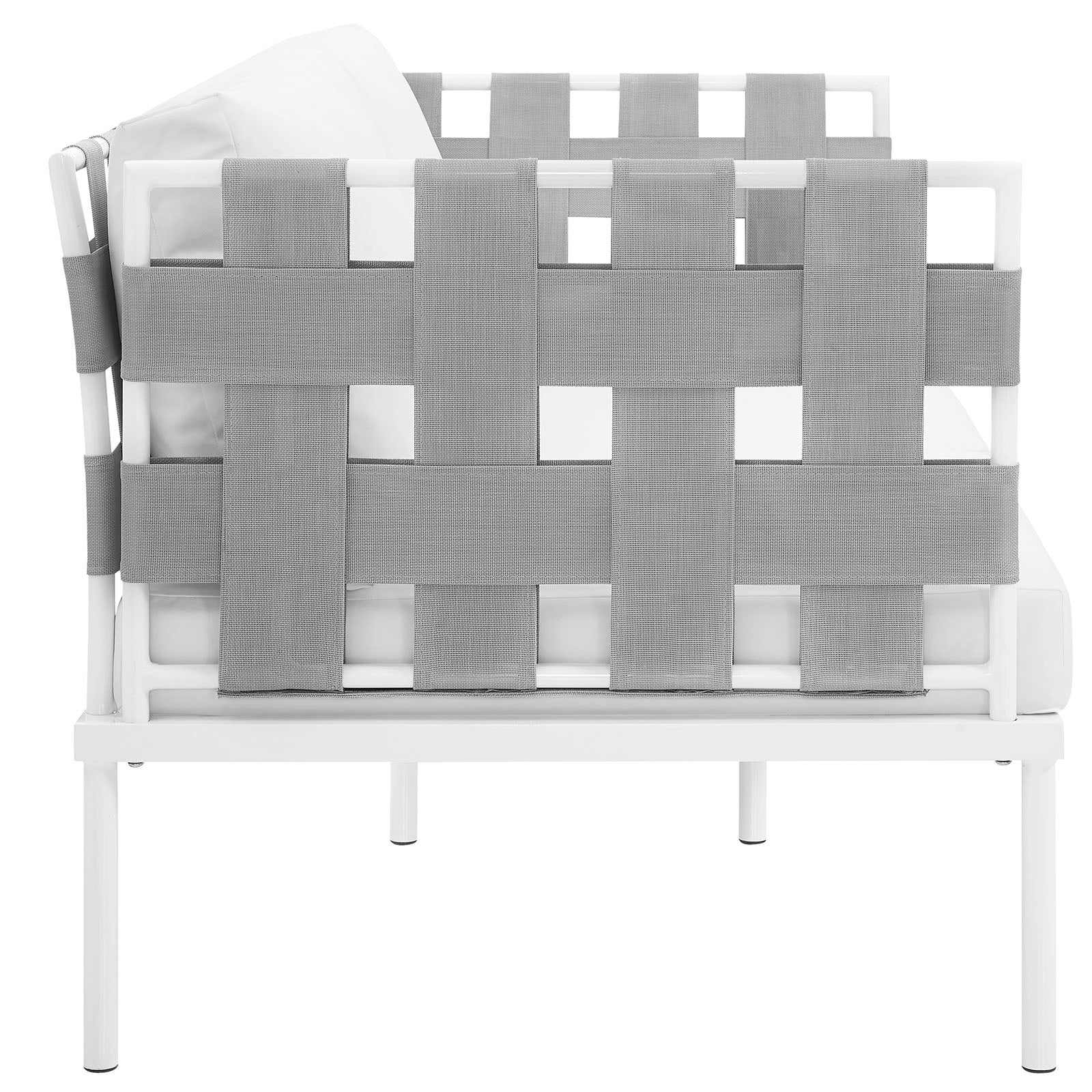 Harmony Outdoor Patio Aluminum Loveseat - Image 15