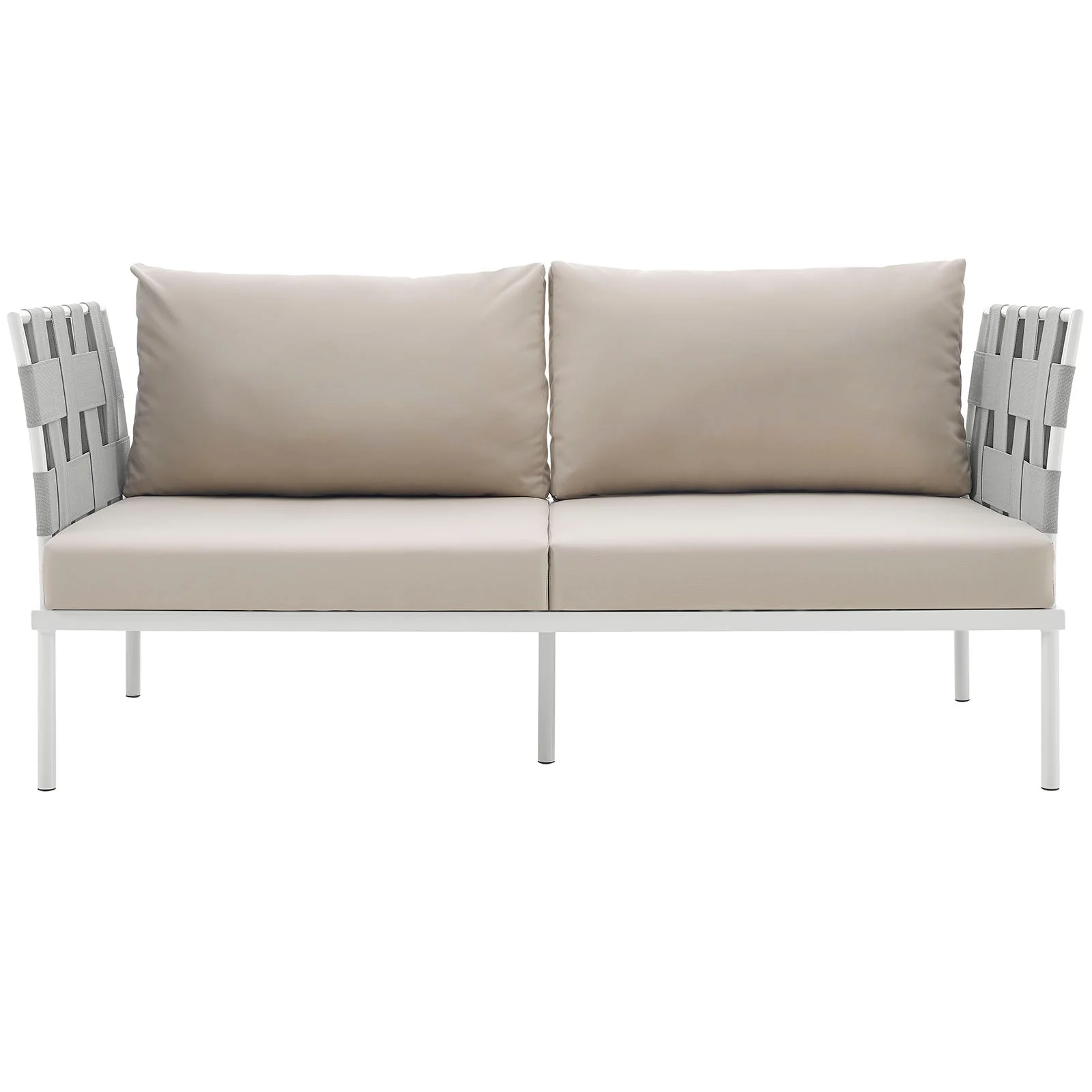 Harmony Outdoor Patio Aluminum Loveseat - Image 3