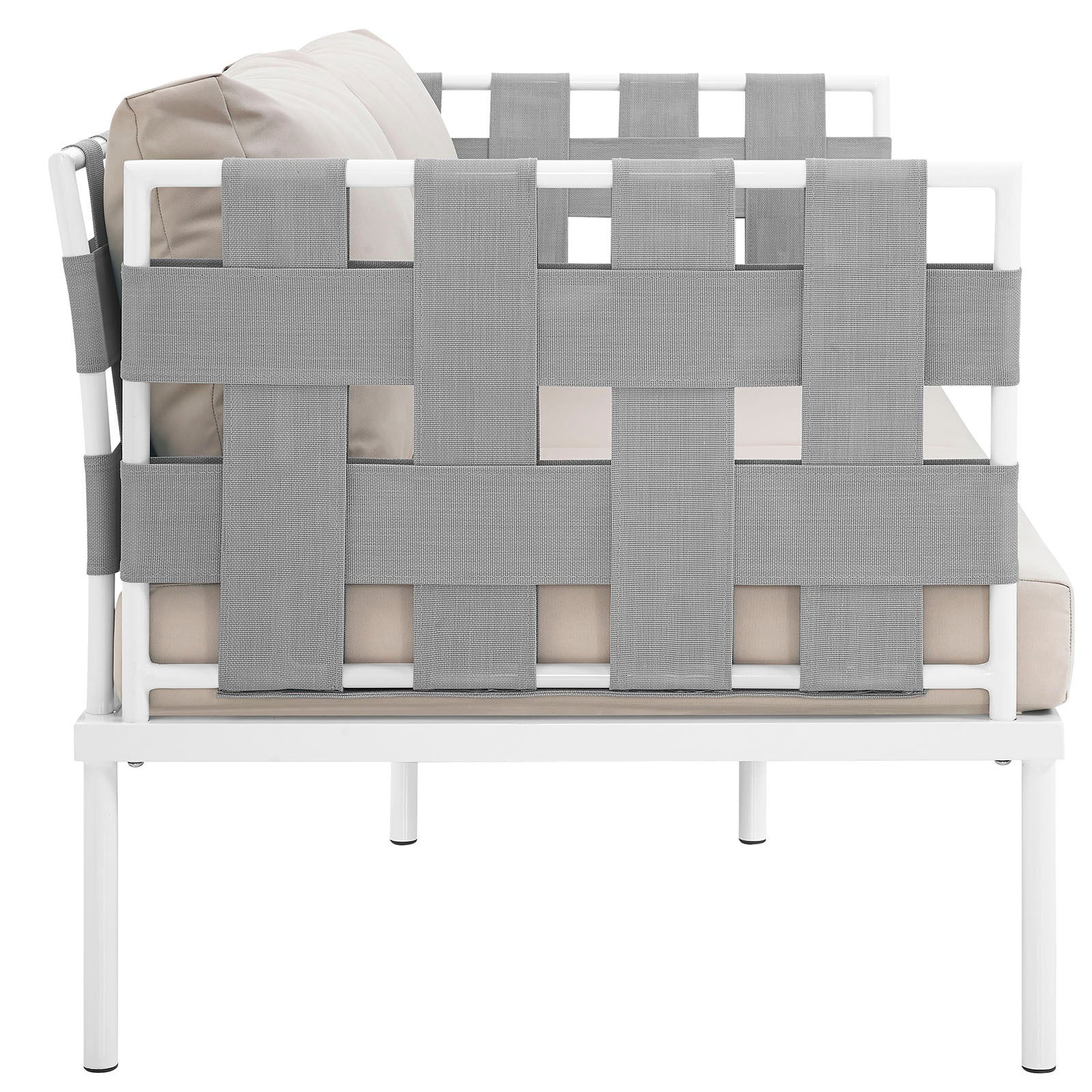 Harmony Outdoor Patio Aluminum Loveseat - Image 5