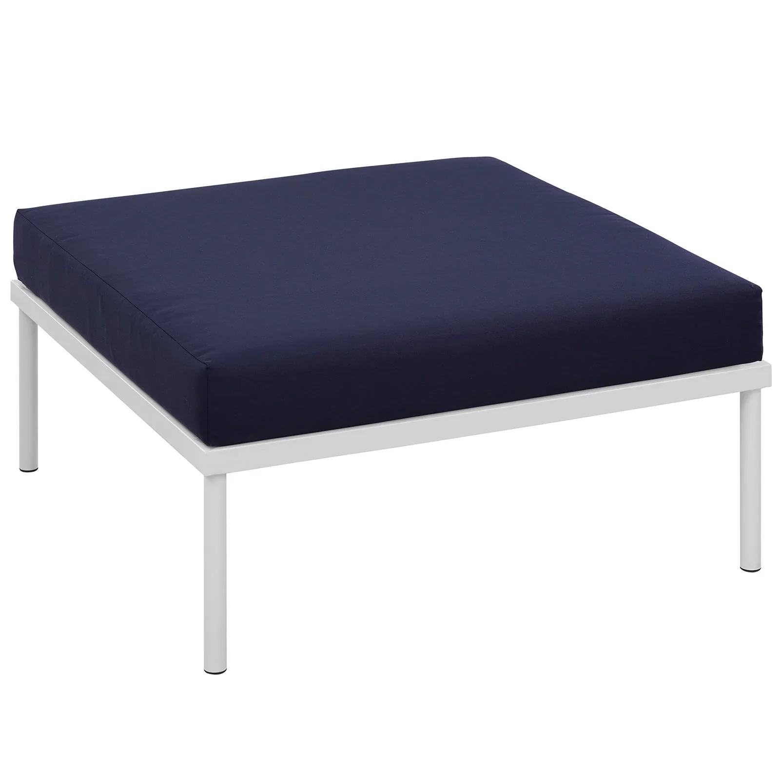 Harmony Outdoor Patio Aluminum Ottoman - Image 11