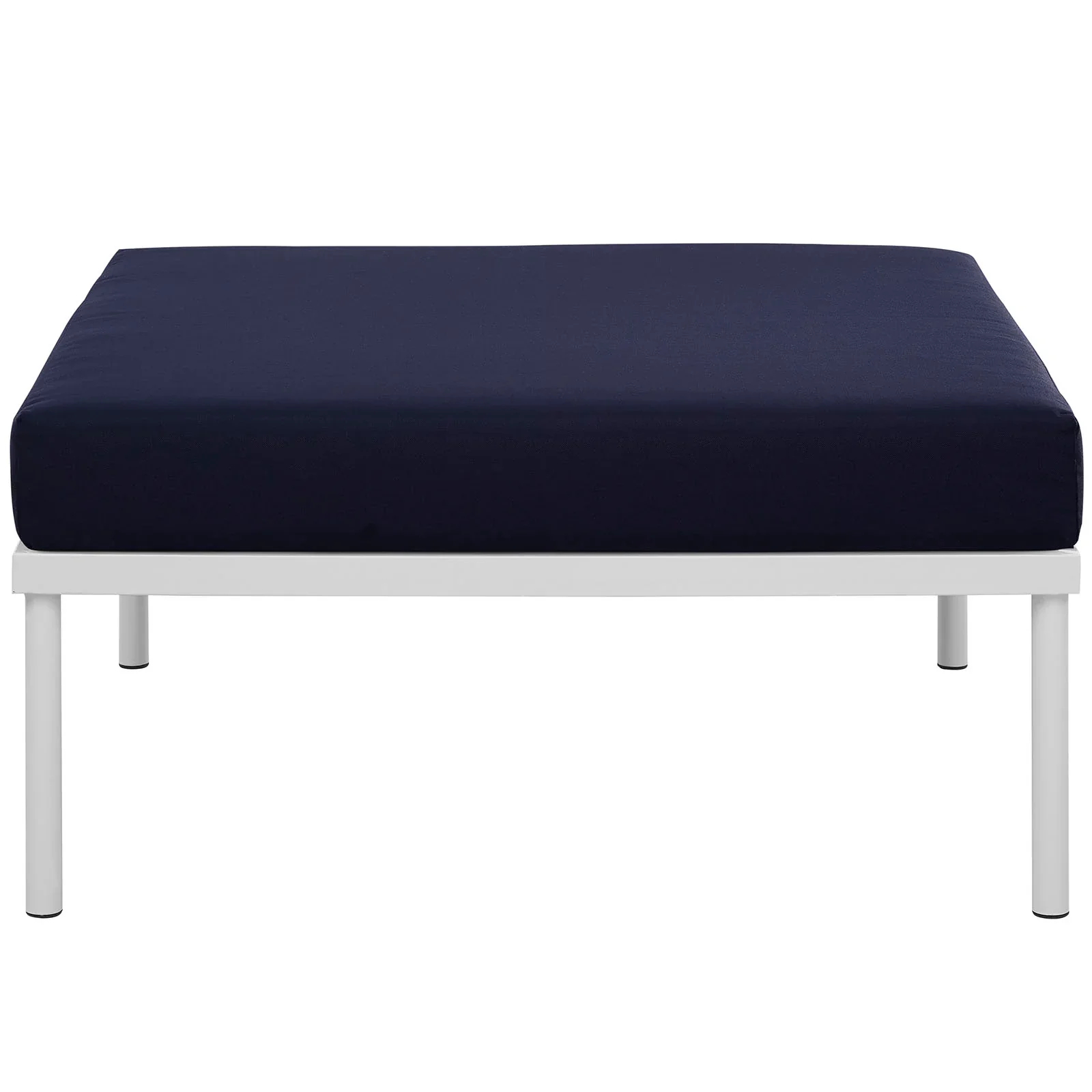 Harmony Outdoor Patio Aluminum Ottoman - Image 12