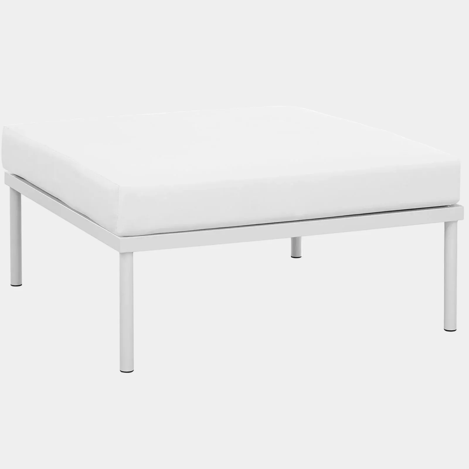 Harmony Outdoor Patio Aluminum Ottoman - Image 13
