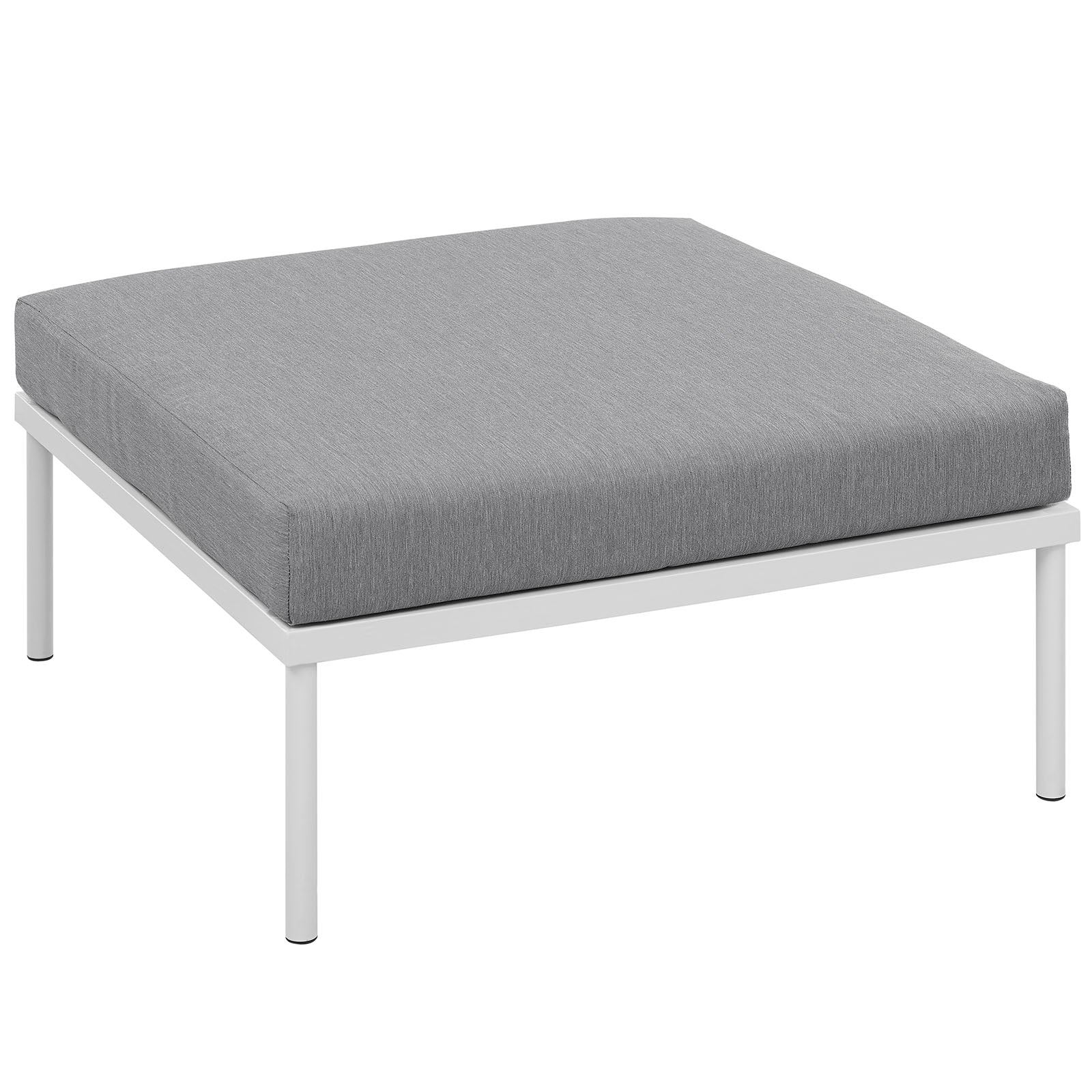 Harmony Outdoor Patio Aluminum Ottoman - Image 7
