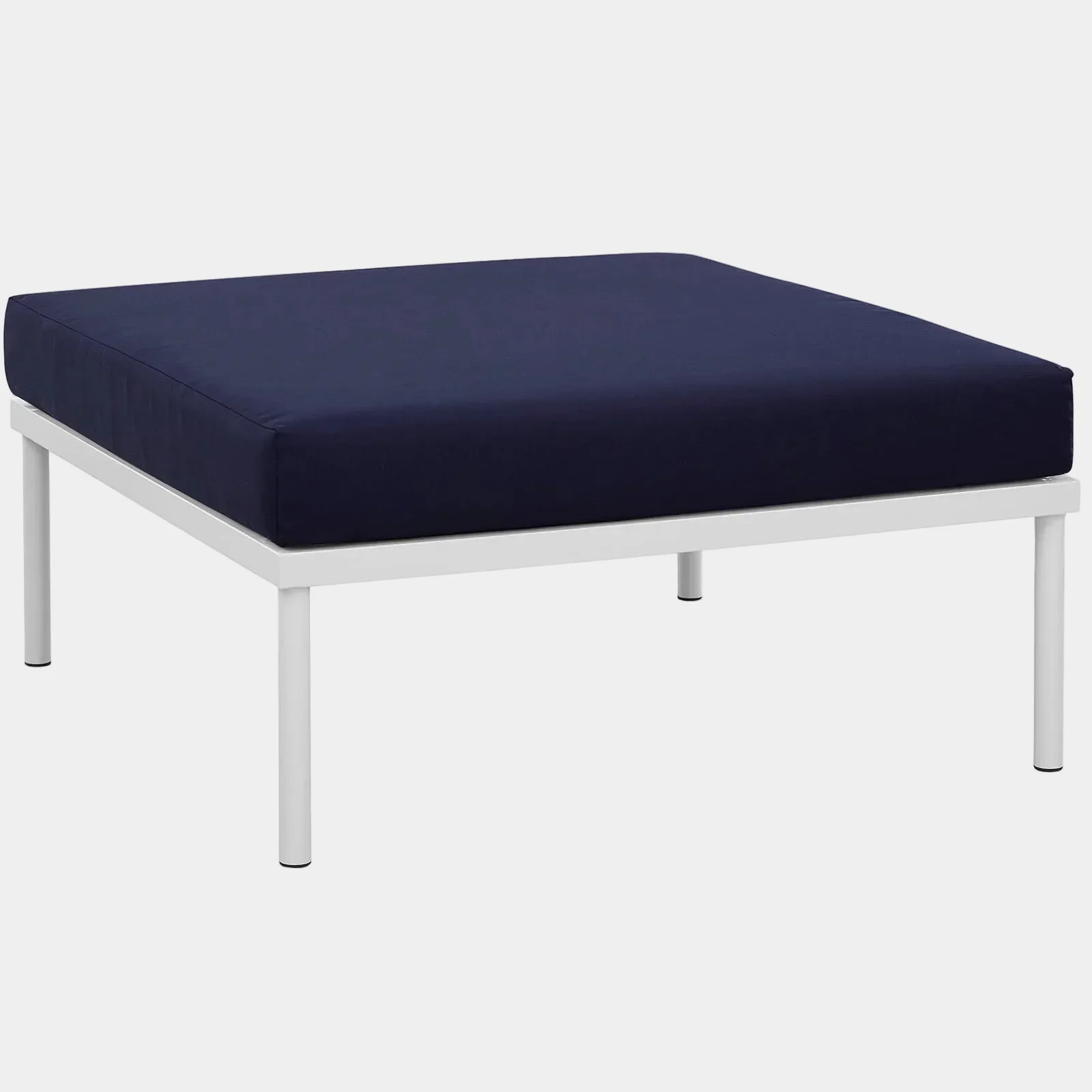 Harmony Outdoor Patio Aluminum Ottoman - Image 9
