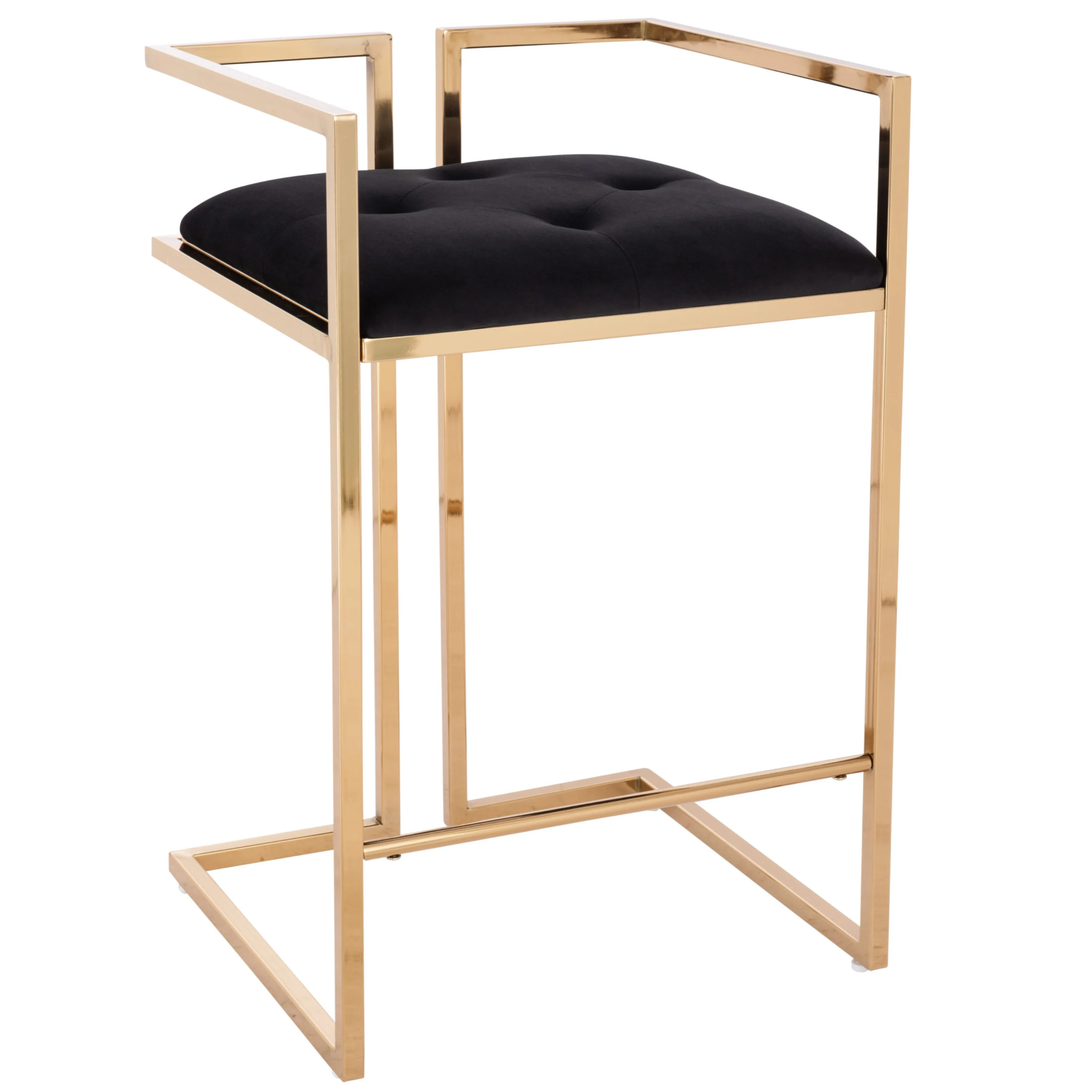 Harvey Velvet Stool - Image 4