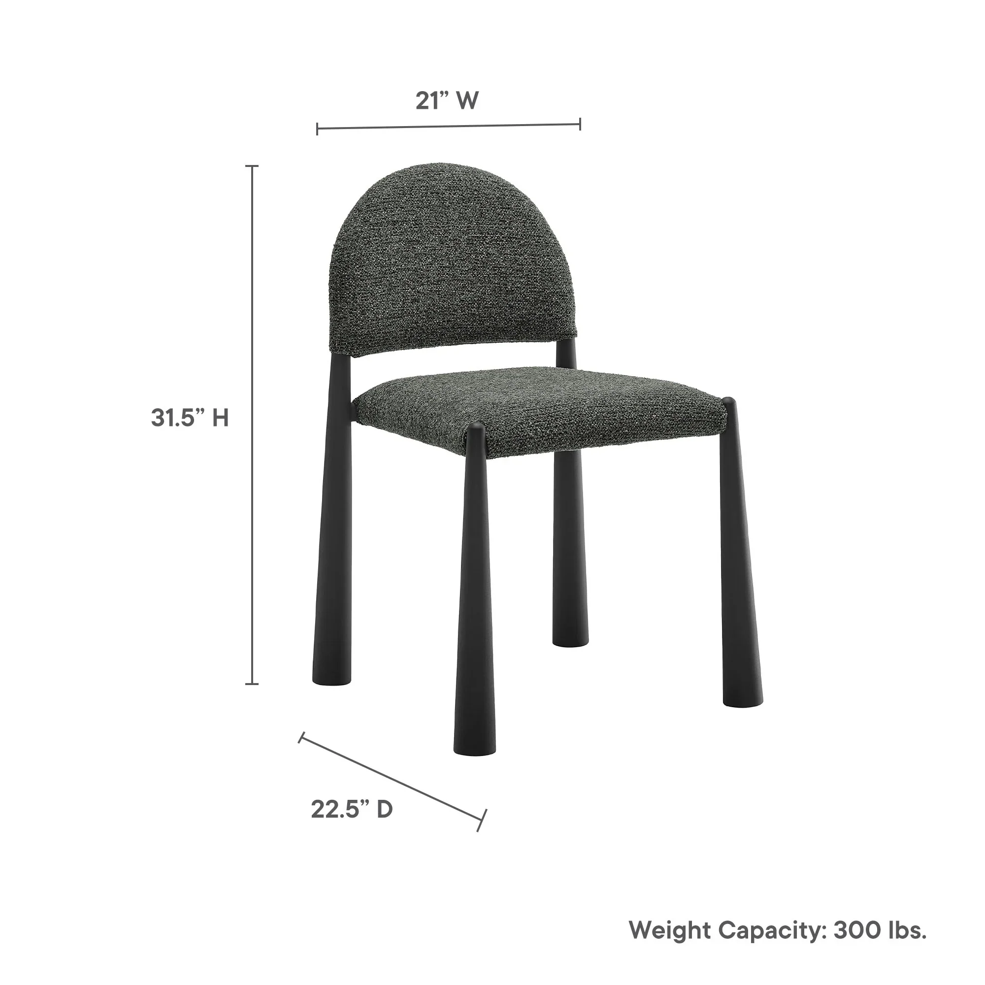 Hayley Upholstered Fabric Dining Side Chair - Image 20