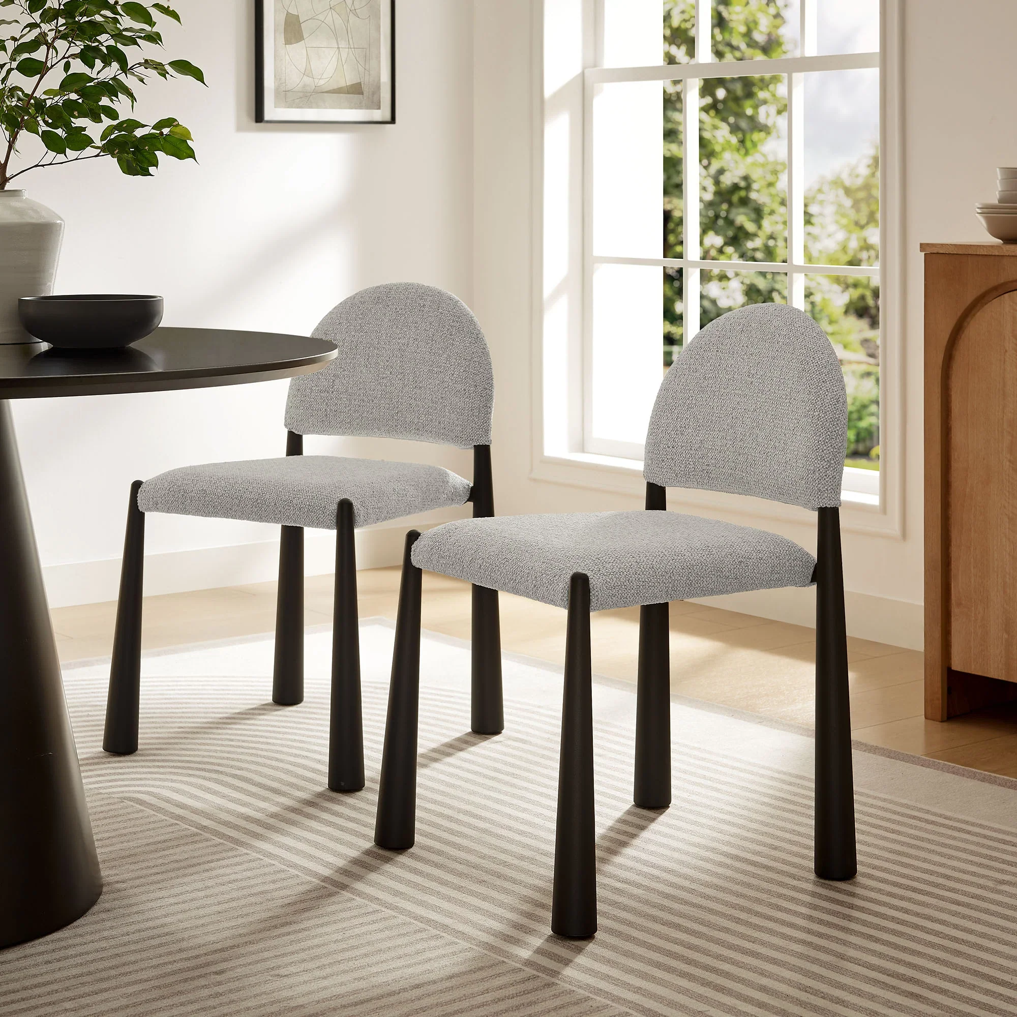 Hayley Upholstered Fabric Dining Side Chair - Image 22