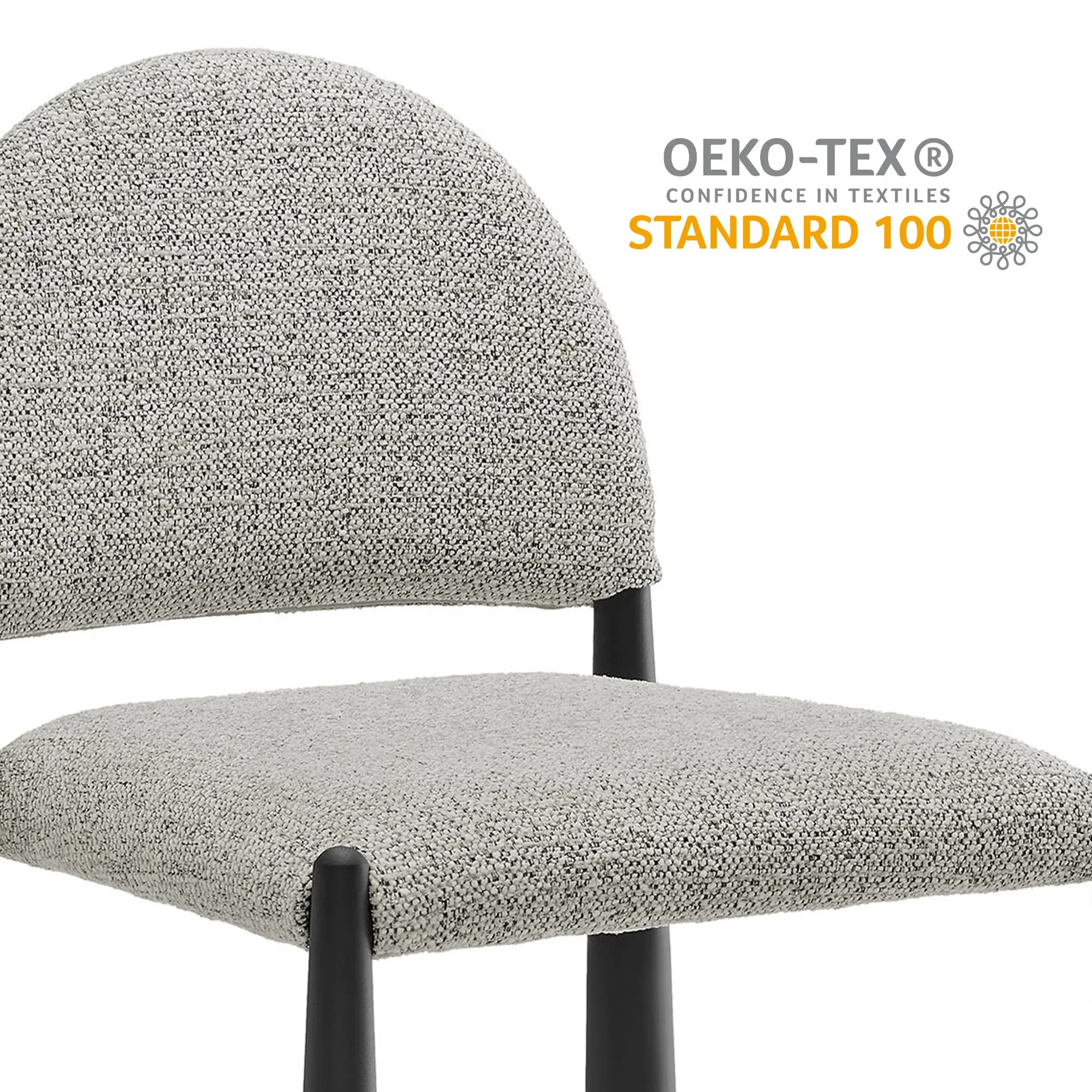 Hayley Upholstered Fabric Dining Side Chair - Image 28