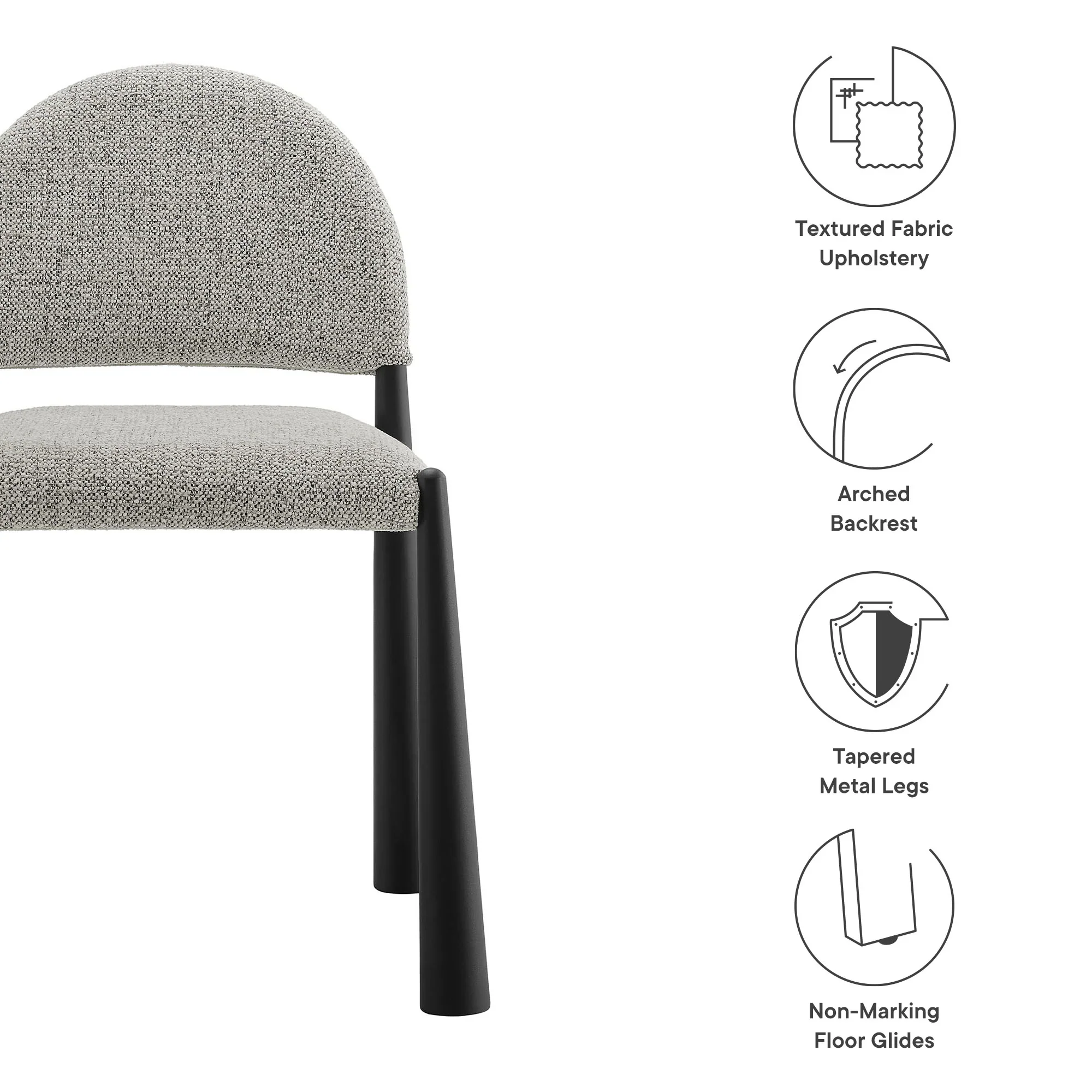 Hayley Upholstered Fabric Dining Side Chair - Image 29