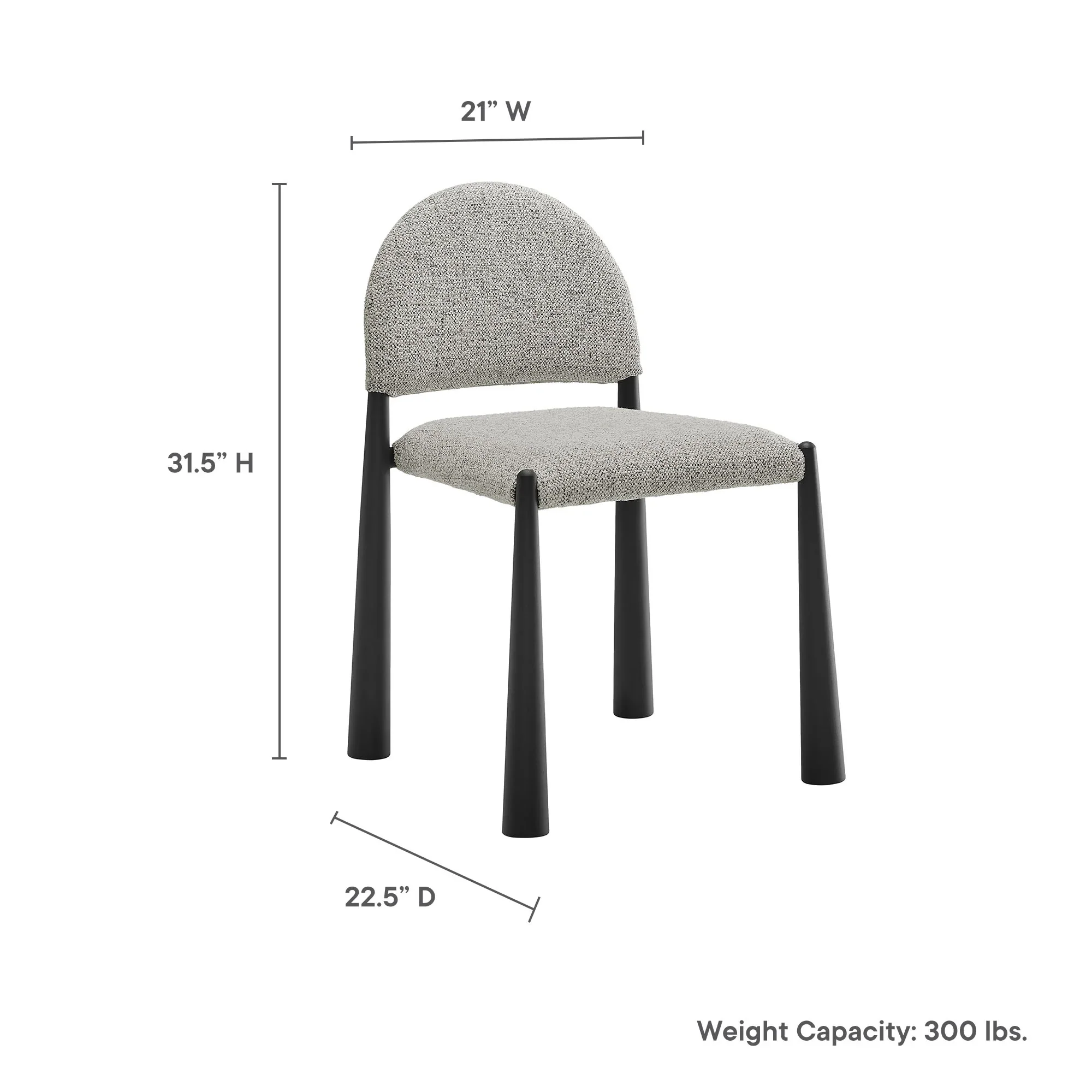 Hayley Upholstered Fabric Dining Side Chair - Image 30